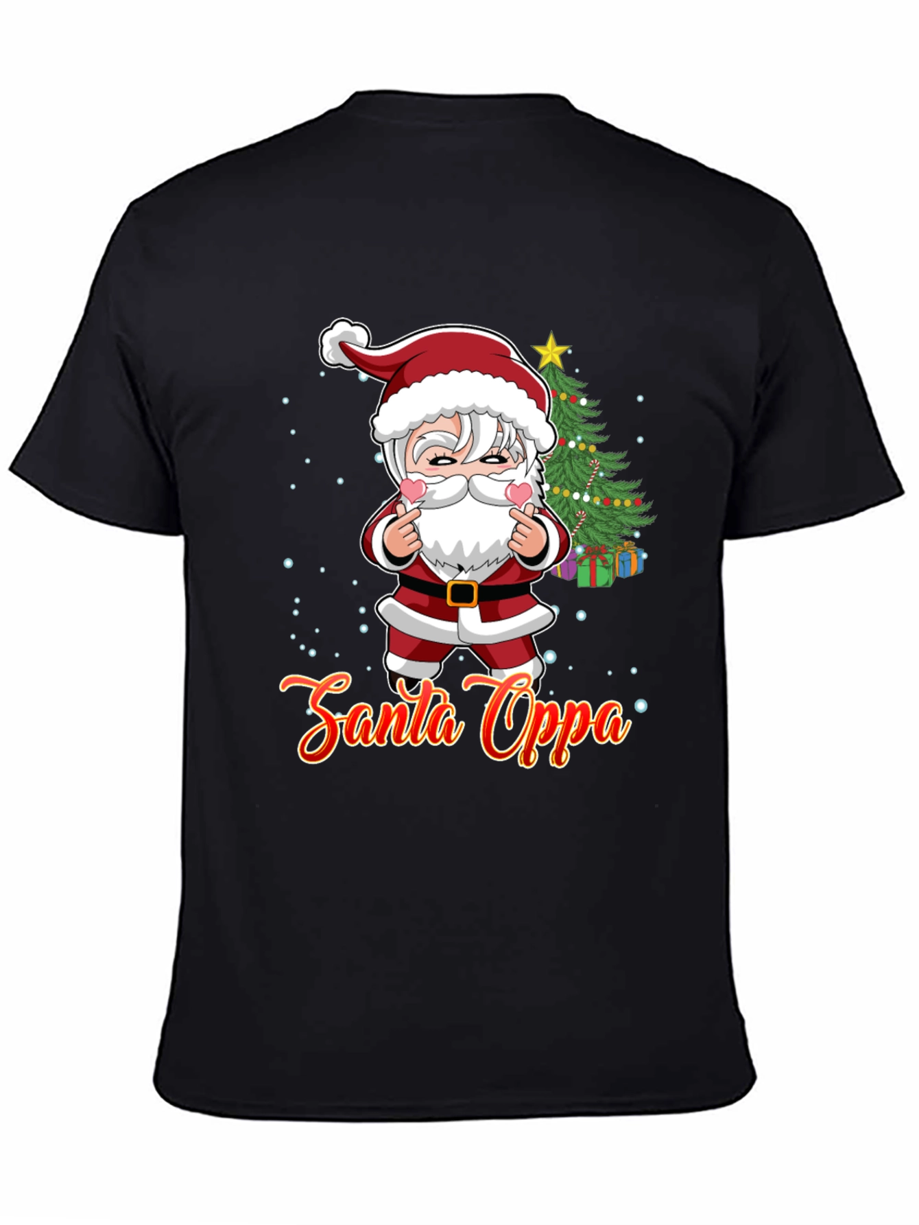 Santa Oppa Christmas T-Shirt: K-Pop Holiday Style