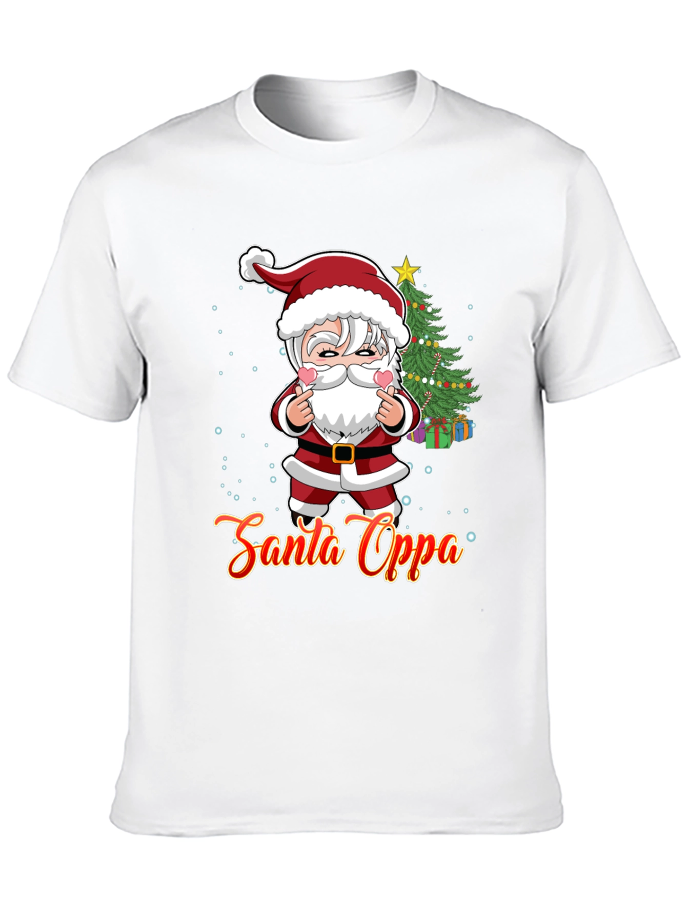 Santa Oppa Christmas T-Shirt: K-Pop Holiday Style