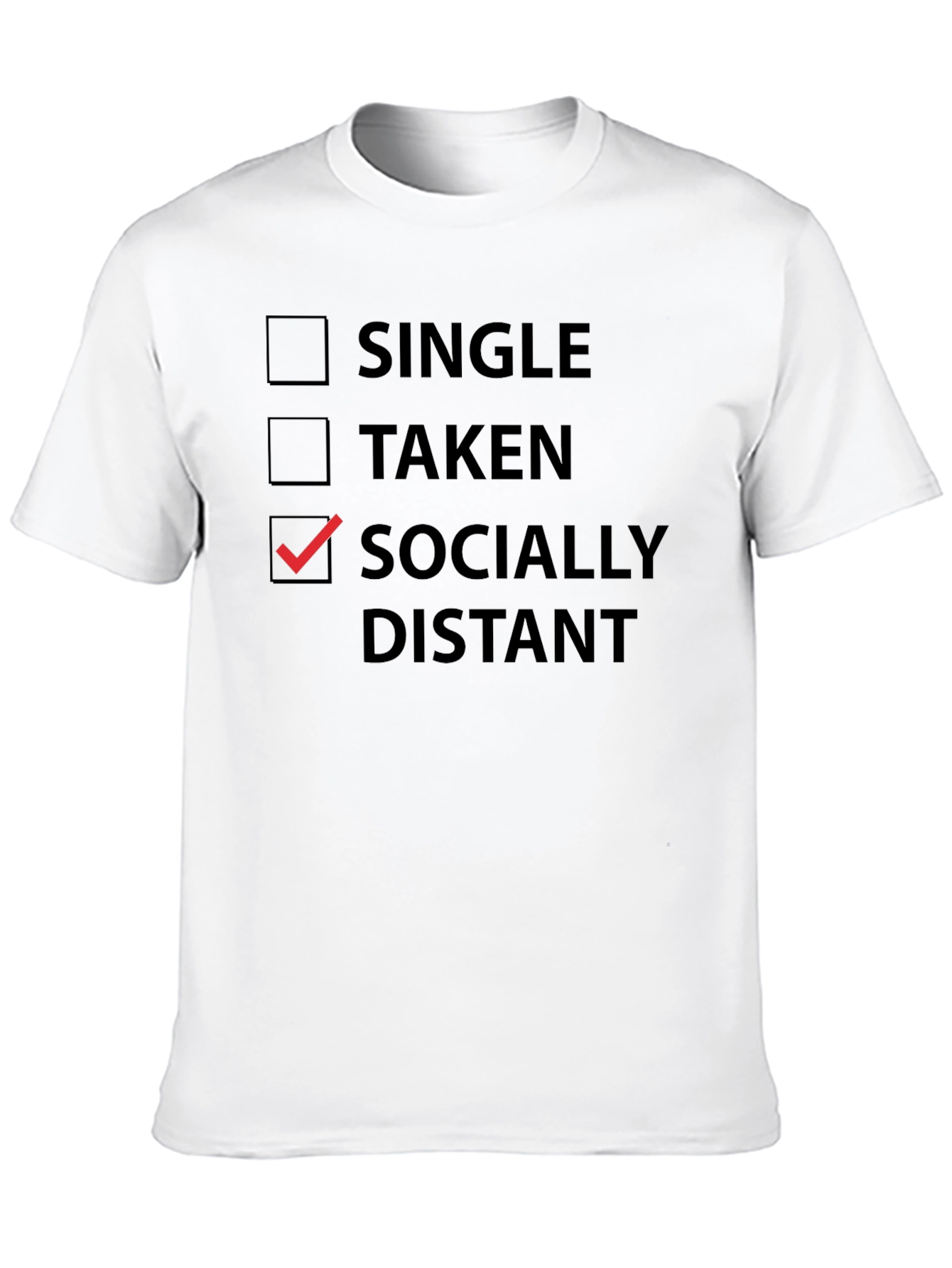 Socially Distant T-Shirt - Funny Introvert Tee
