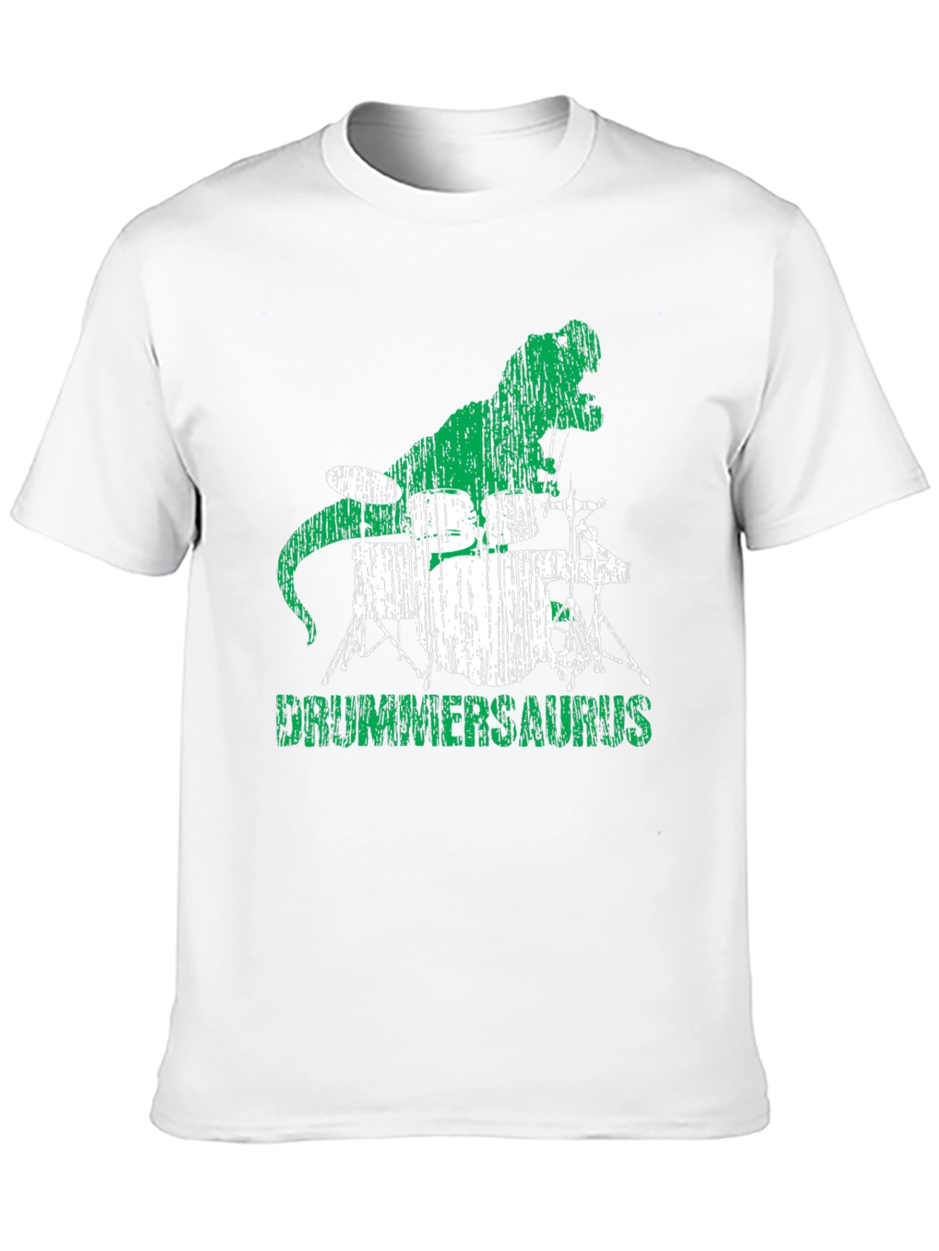 Drummersaurus T-Shirt - Rocking Dino Drummer Tee