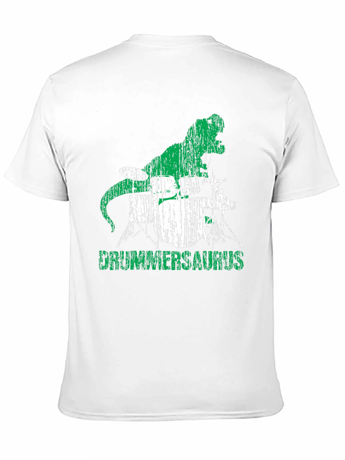 Drummersaurus T-Shirt - Rocking Dino Drummer Tee
