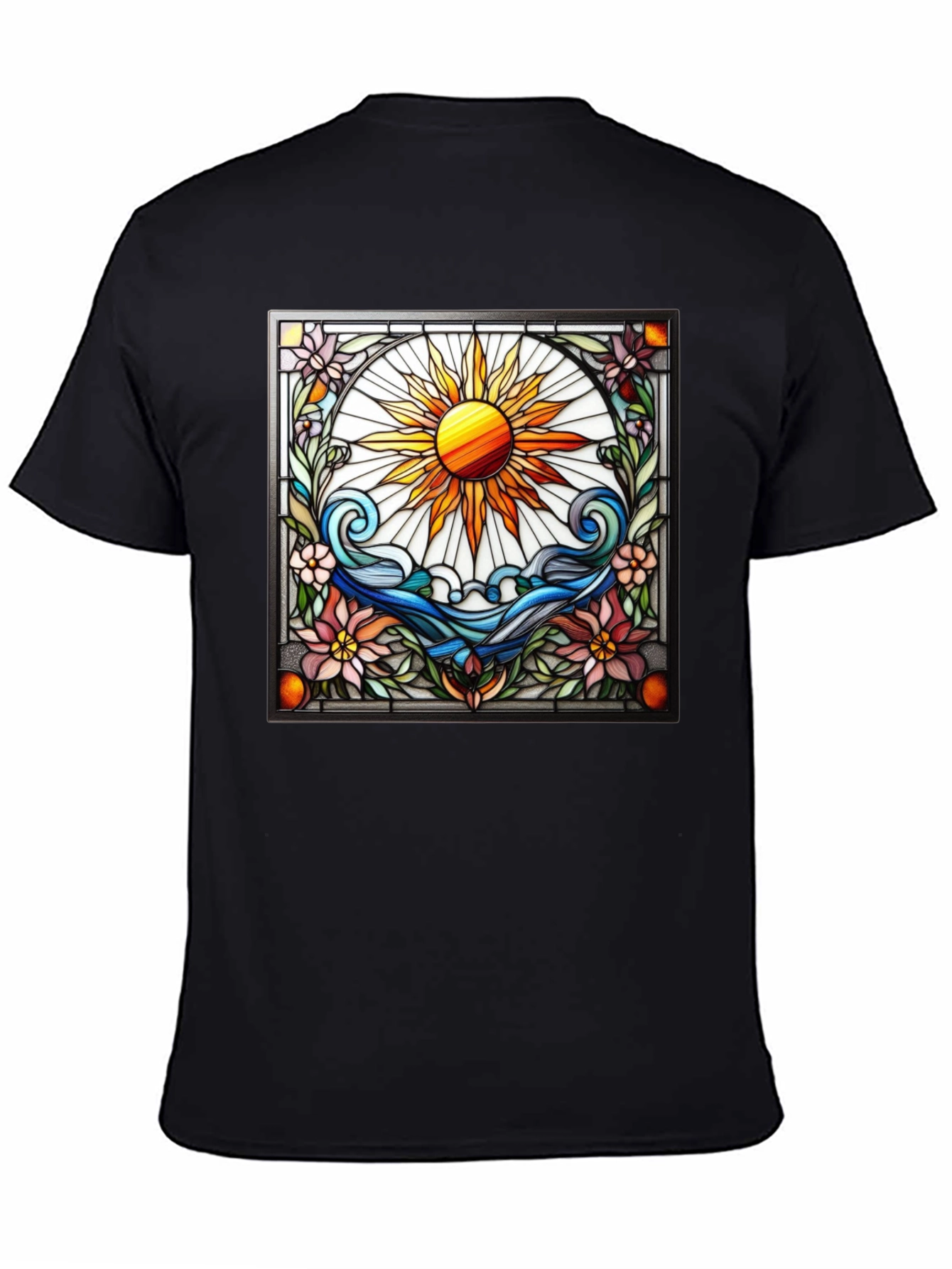 Stained Glass Sun Graphic Tee