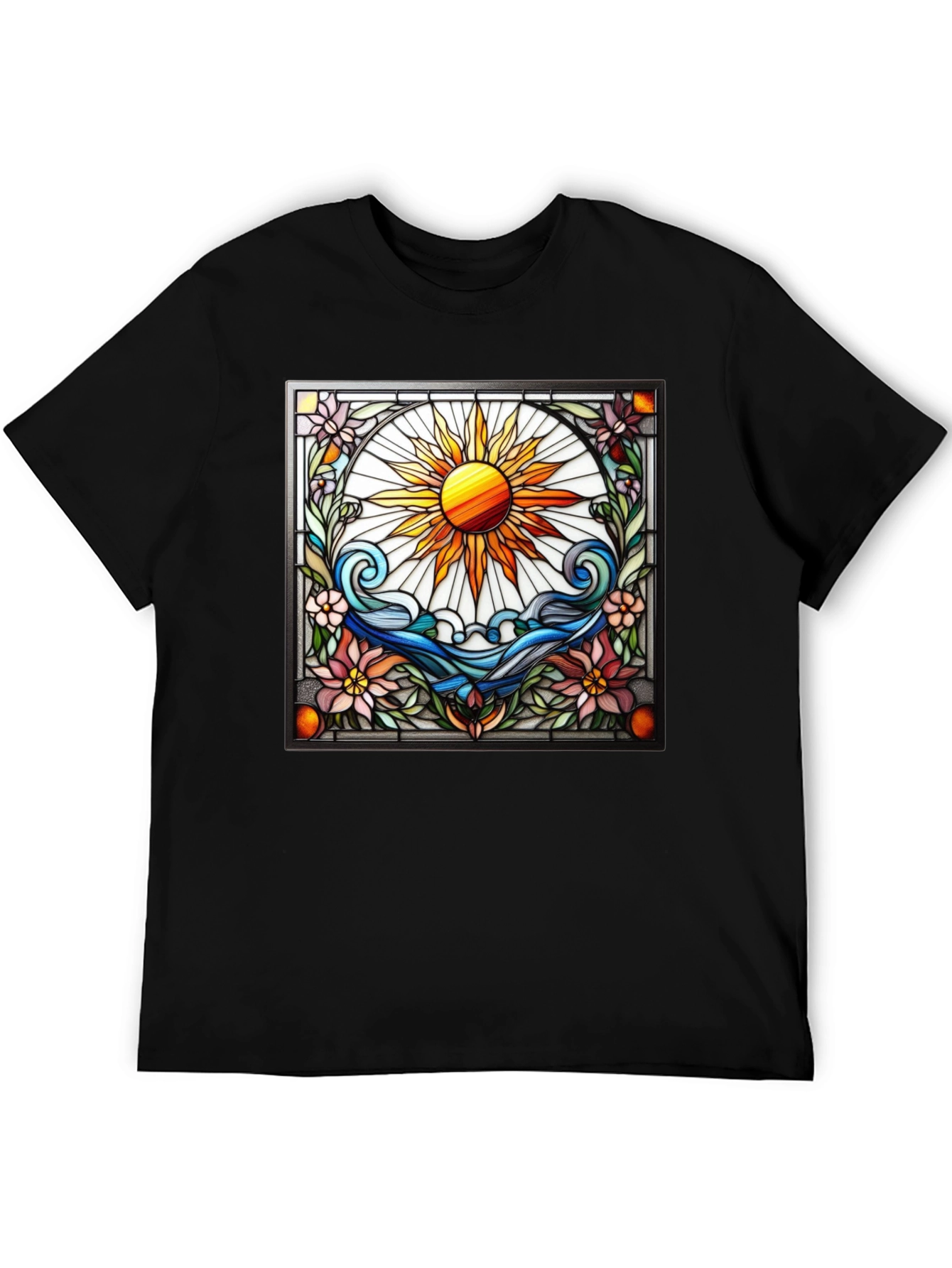 Stained Glass Sun Graphic Tee