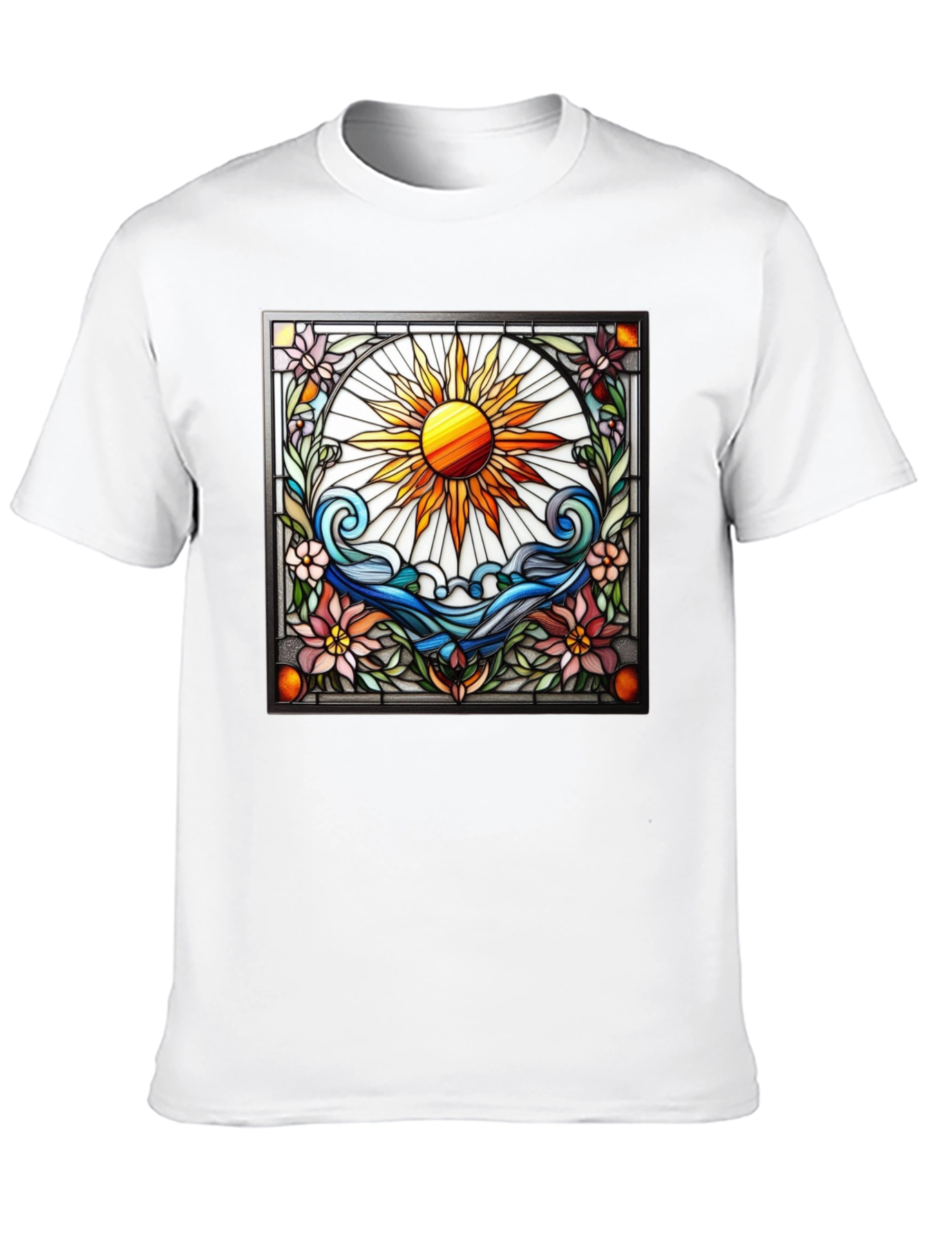 Stained Glass Sun Graphic Tee
