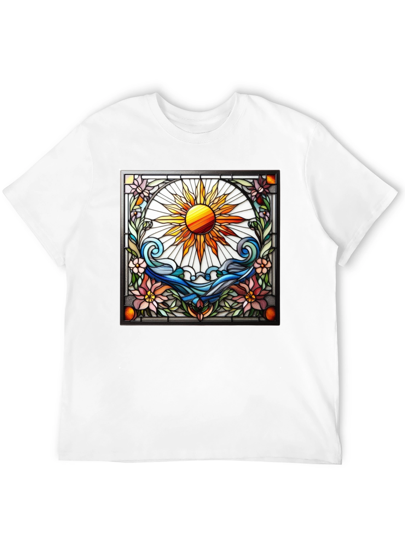 Stained Glass Sun Graphic Tee