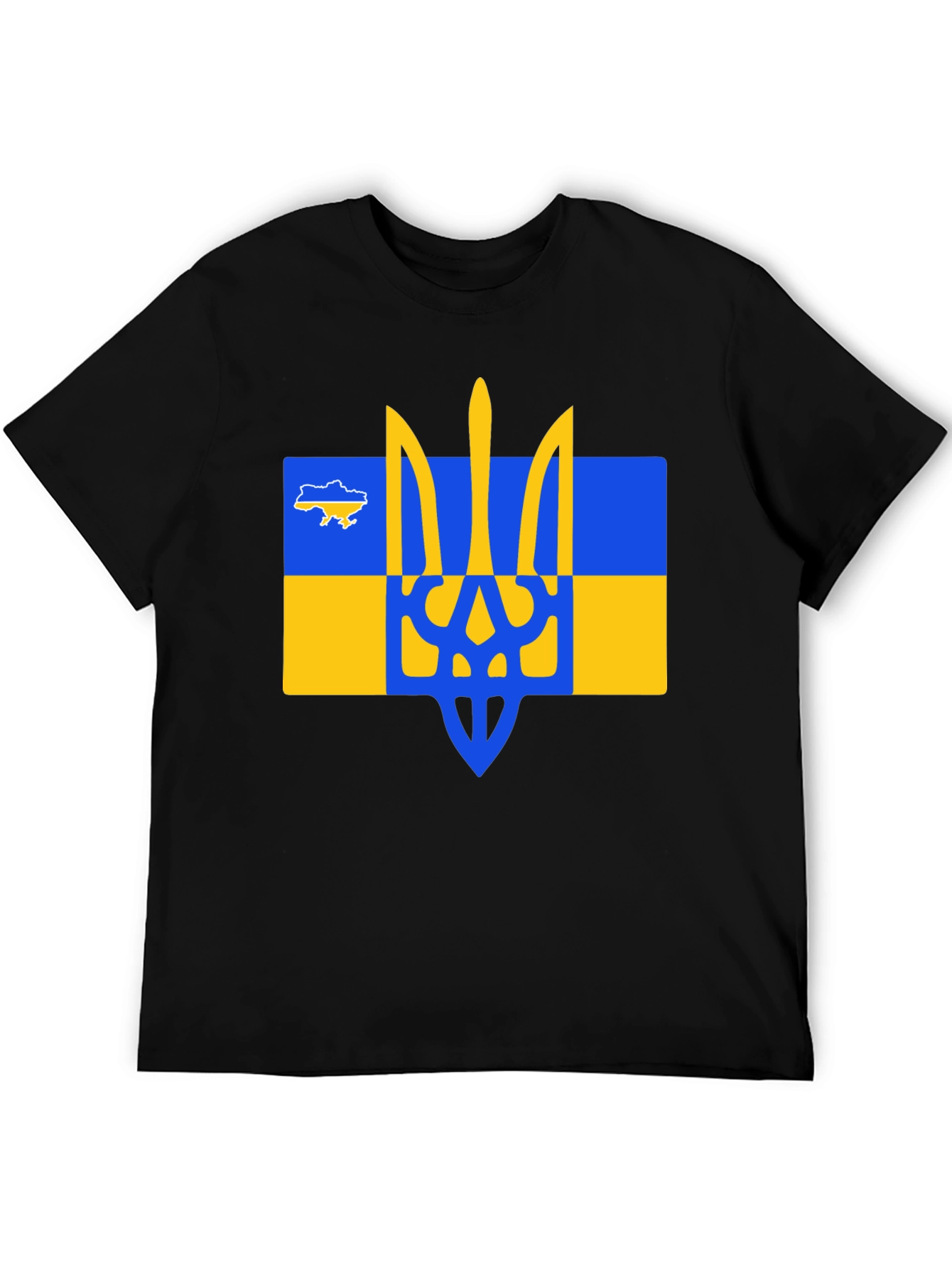 Ukraine Trident T-Shirt - Black