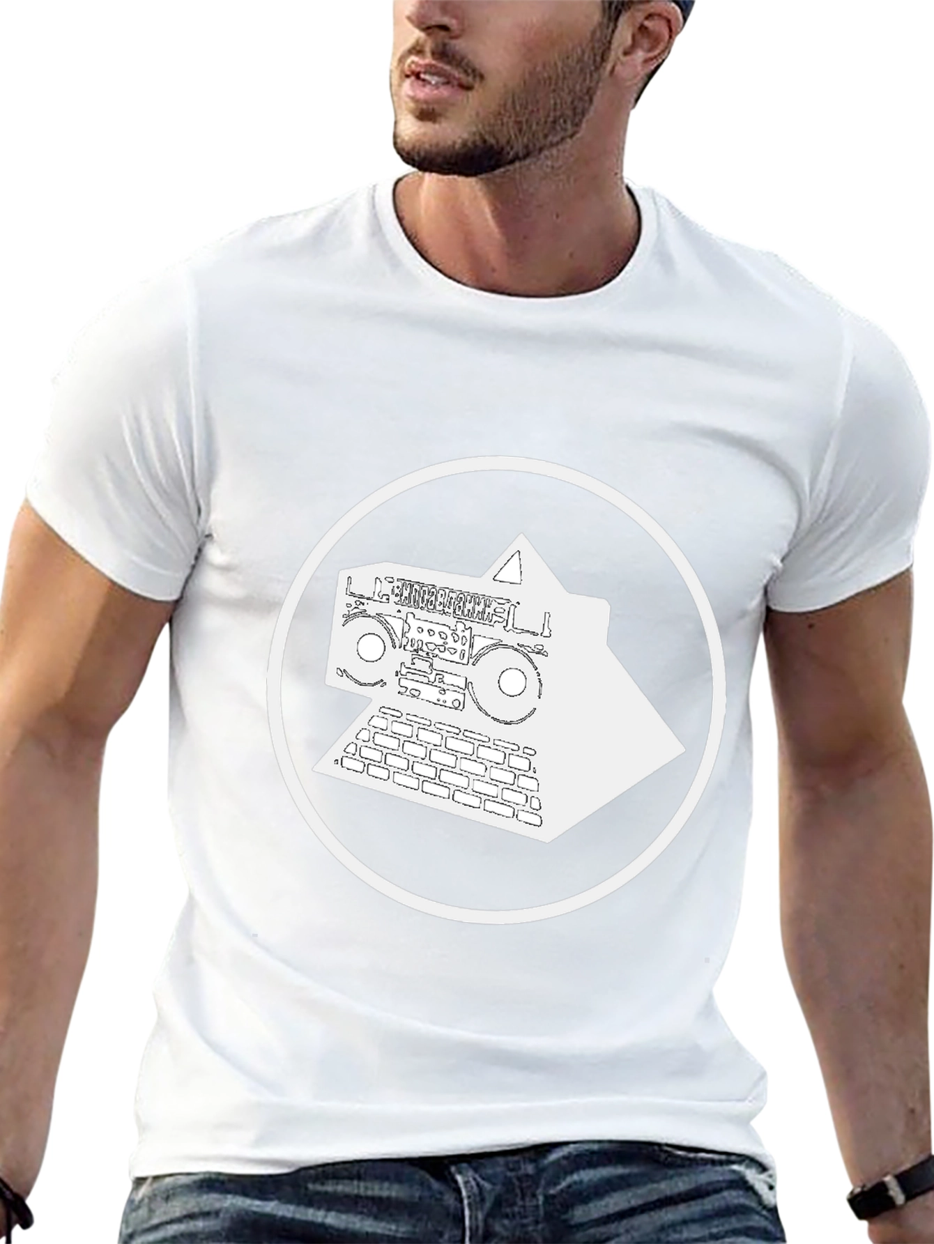 Graphic Tee: Pyramid Boombox
