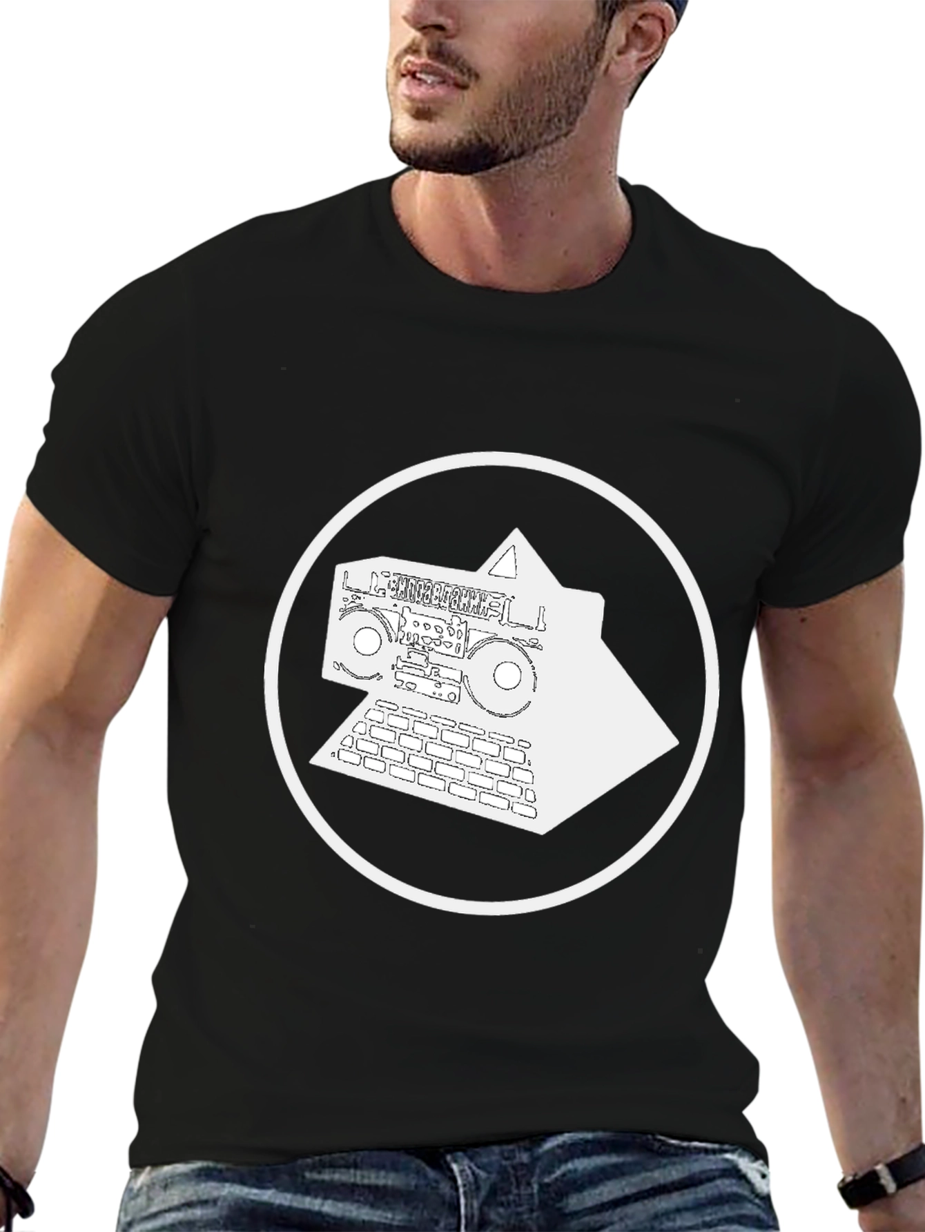 Graphic Tee: Pyramid Boombox