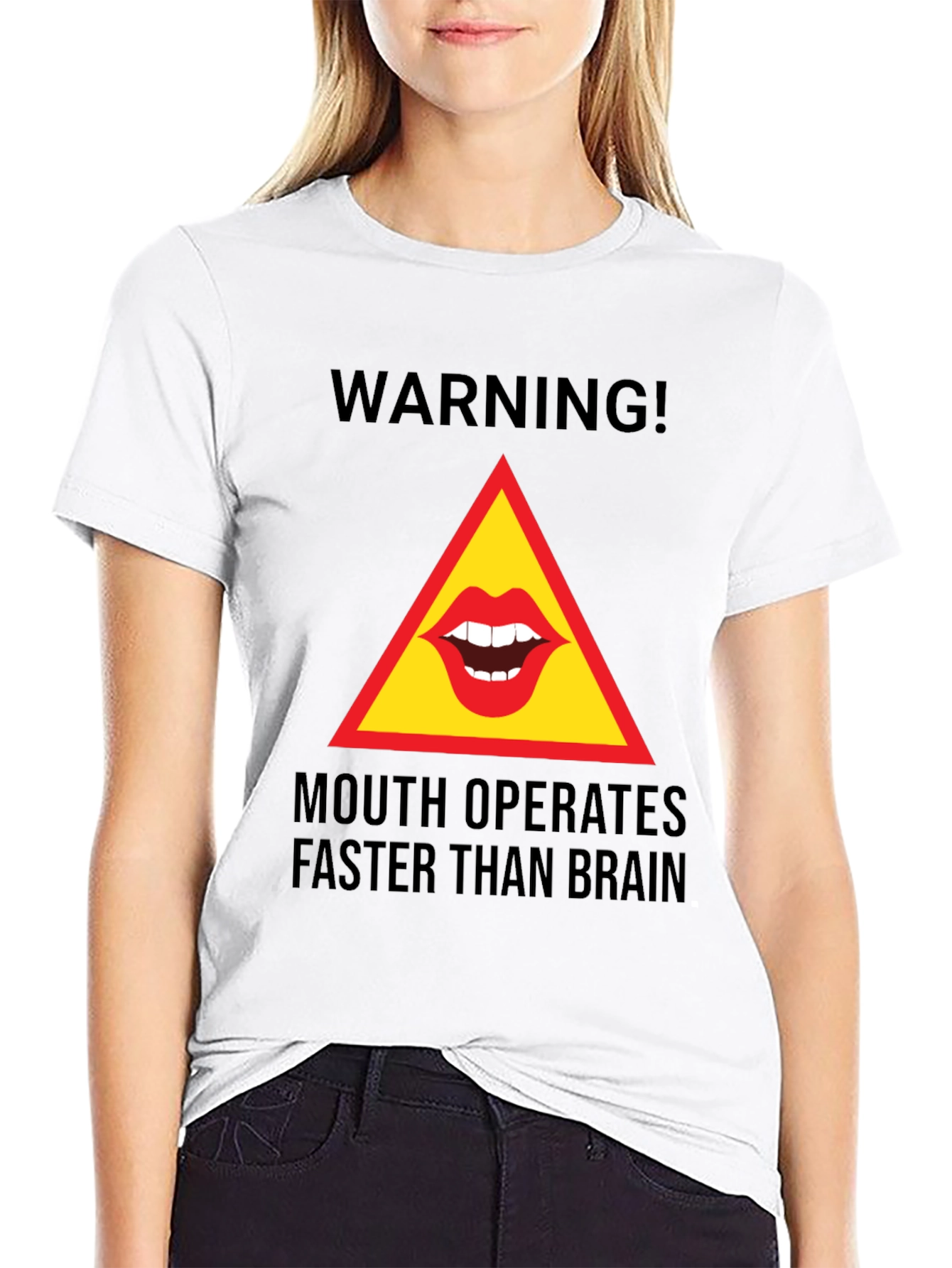 Warning! Mouth Faster Than Brain T-Shirt