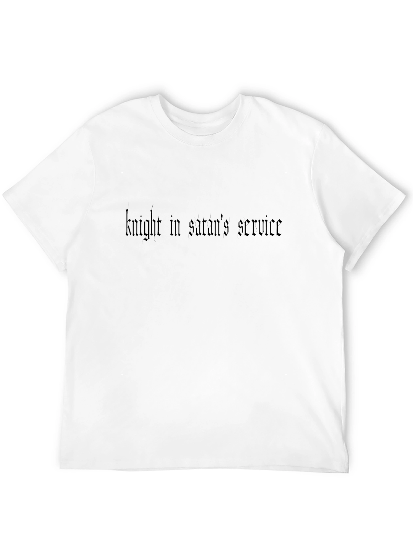Knight in Satans Service Black T-Shirt
