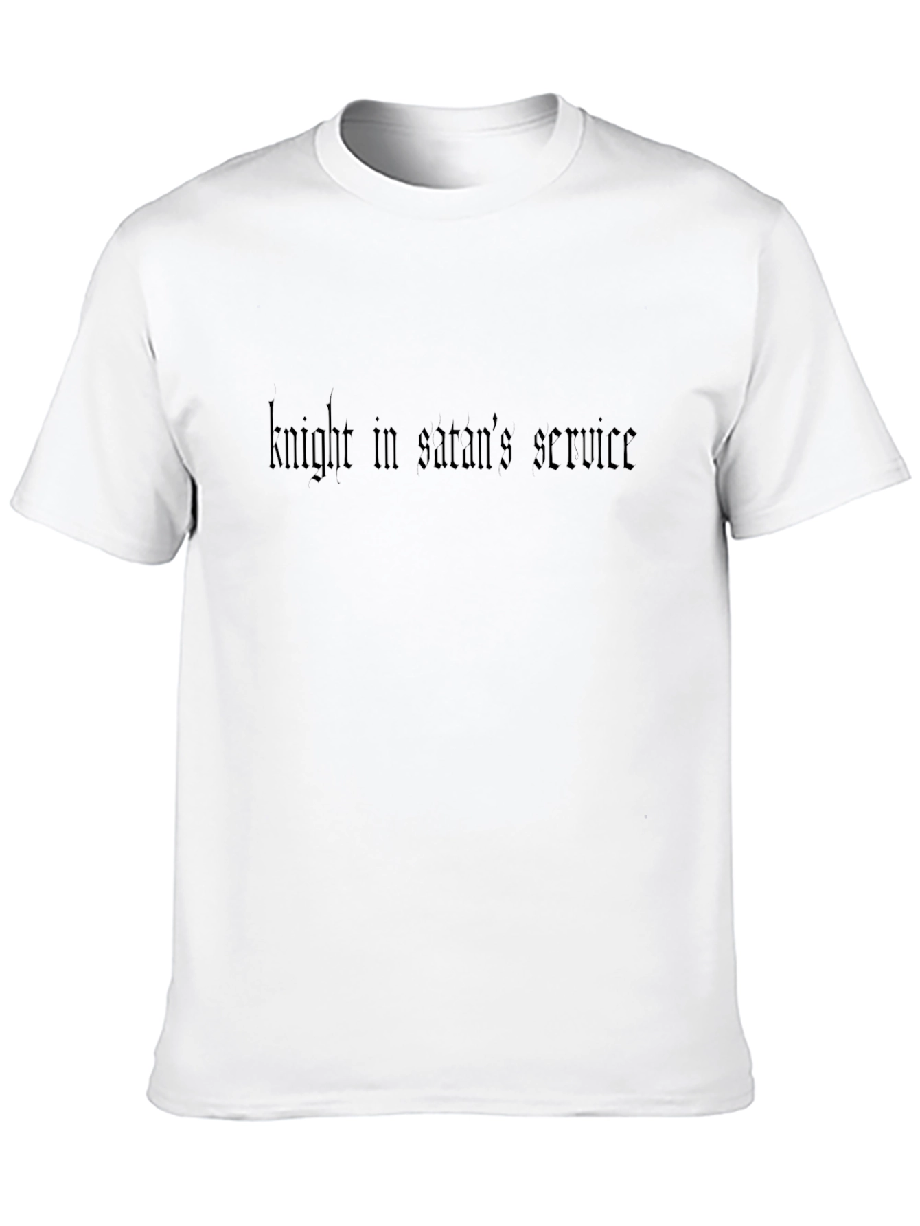 Knight in Satans Service Black T-Shirt