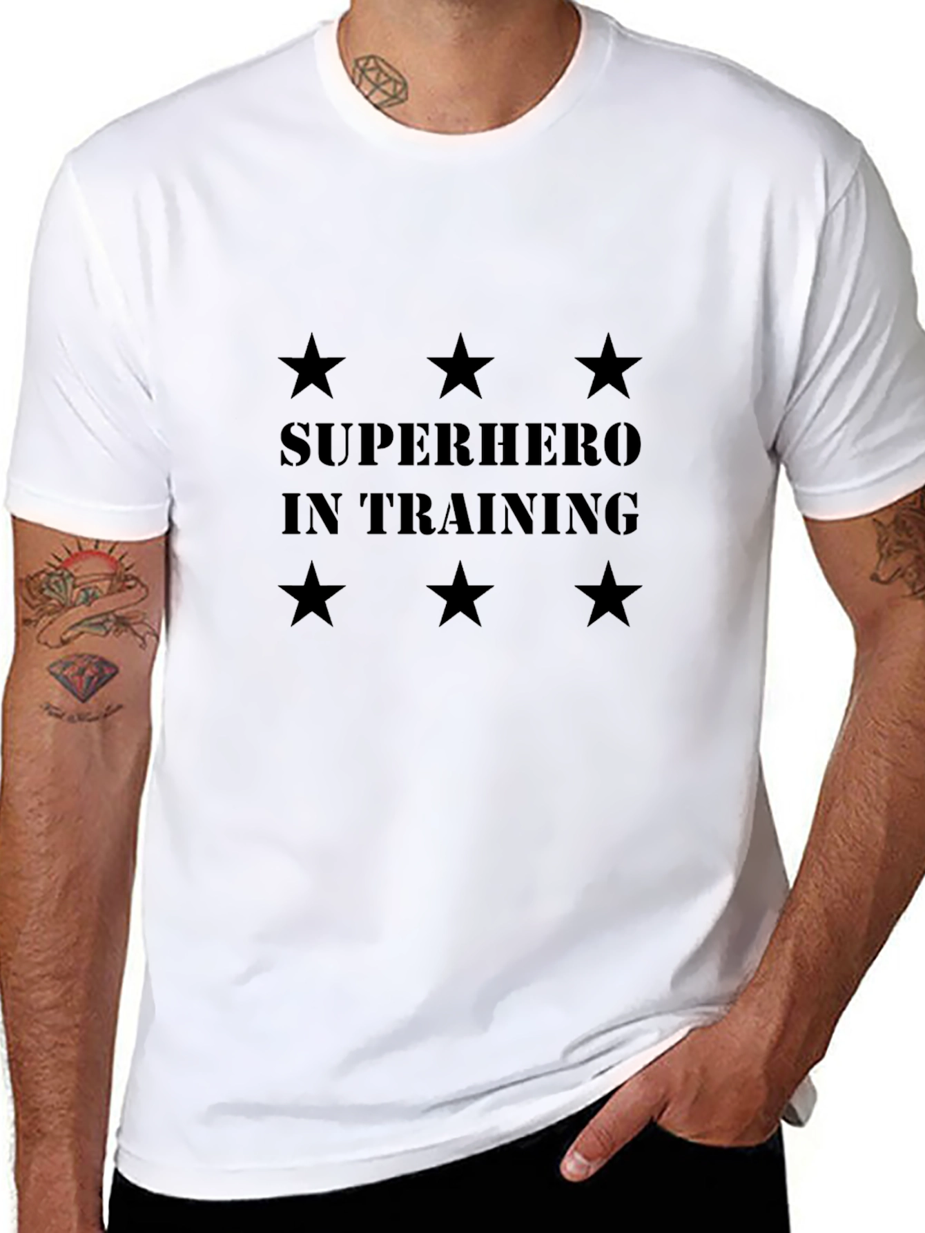 Superhero in Training Black T-Shirt