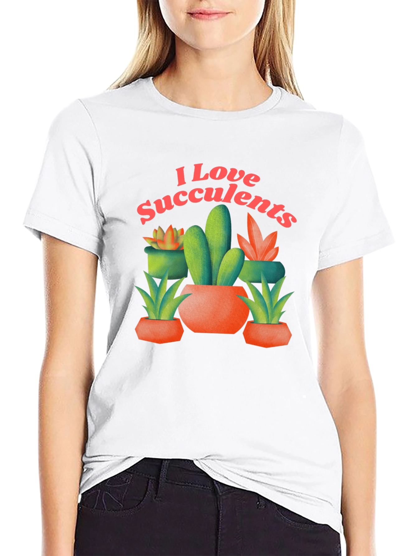 I Love Succulents Graphic T-Shirt