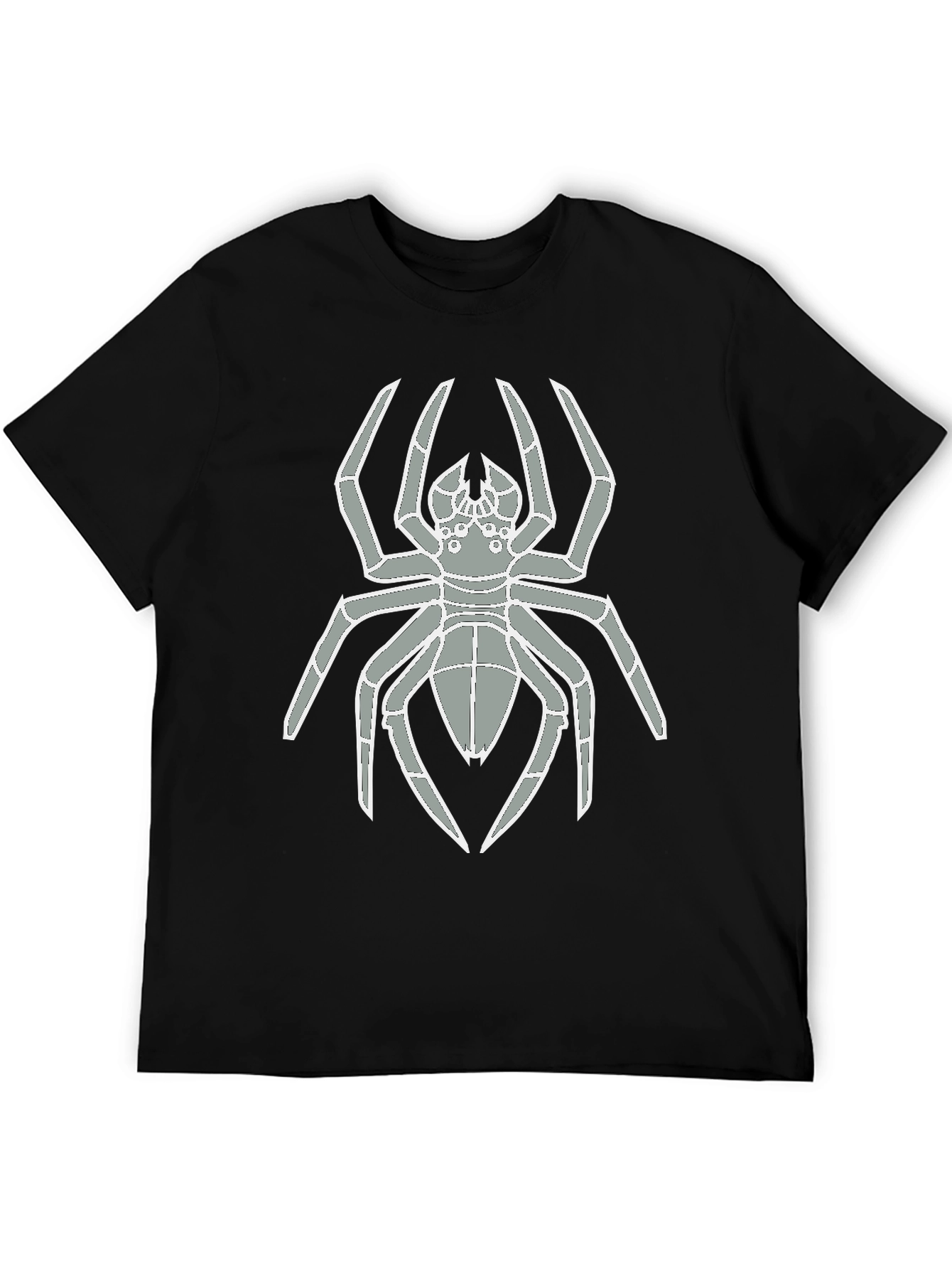 Spider Graphic Tee - Mens Black Cotton T-Shirt