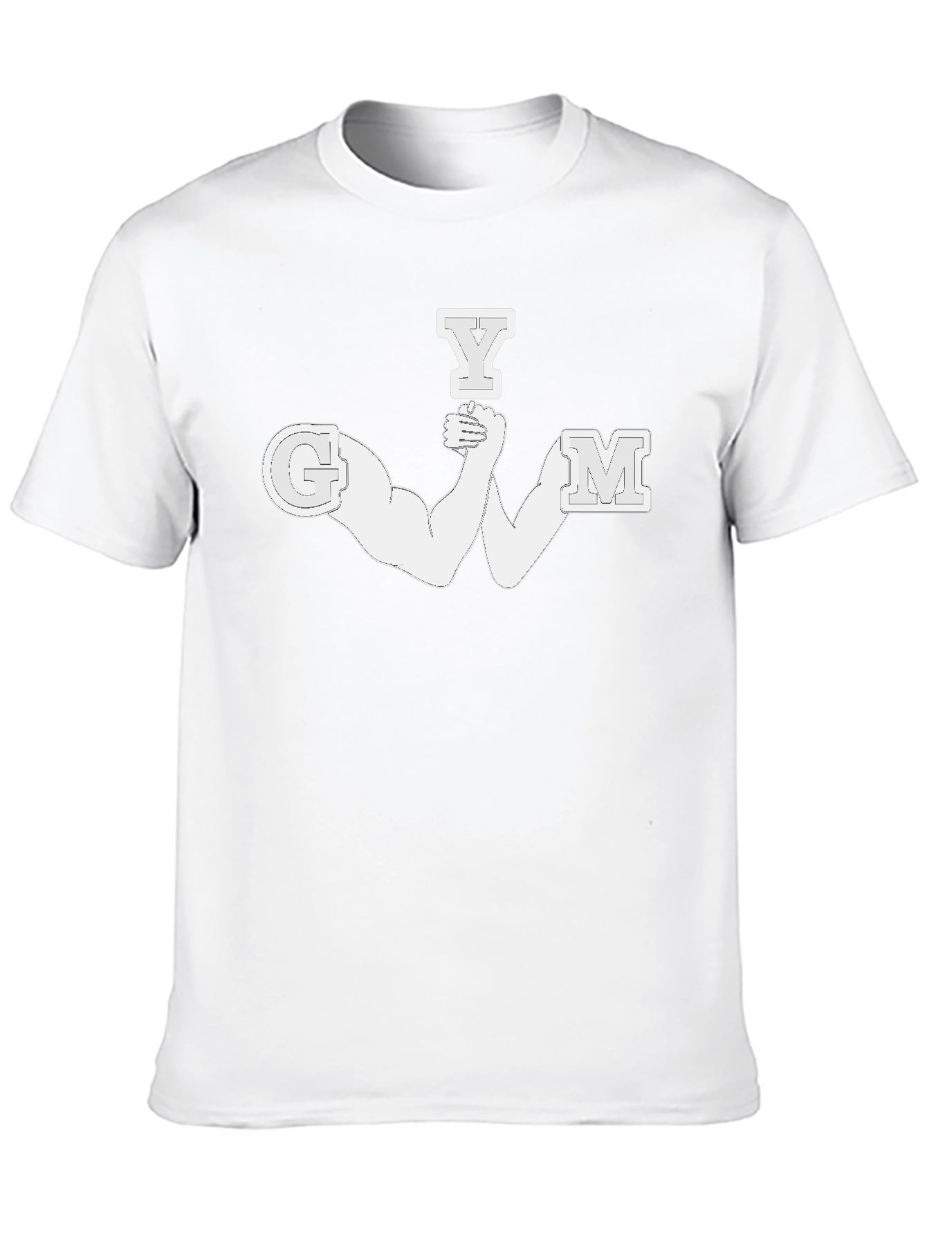 GYM Muscle Tee - Mens Black Graphic T-Shirt