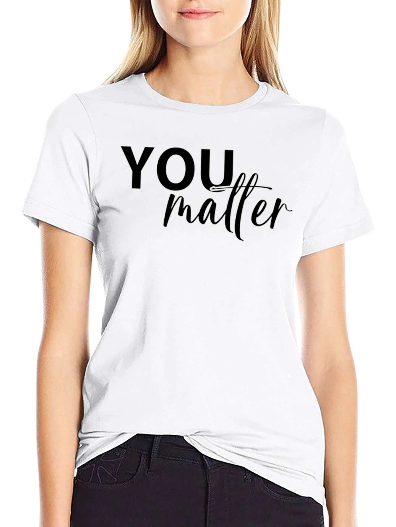 You Matter Black Graphic Tee