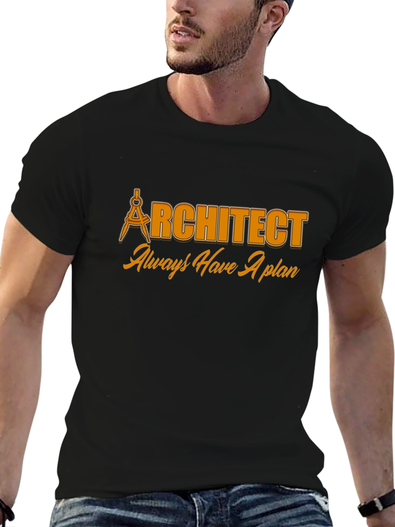 Architect Always Have A Plan Black T-Shirt