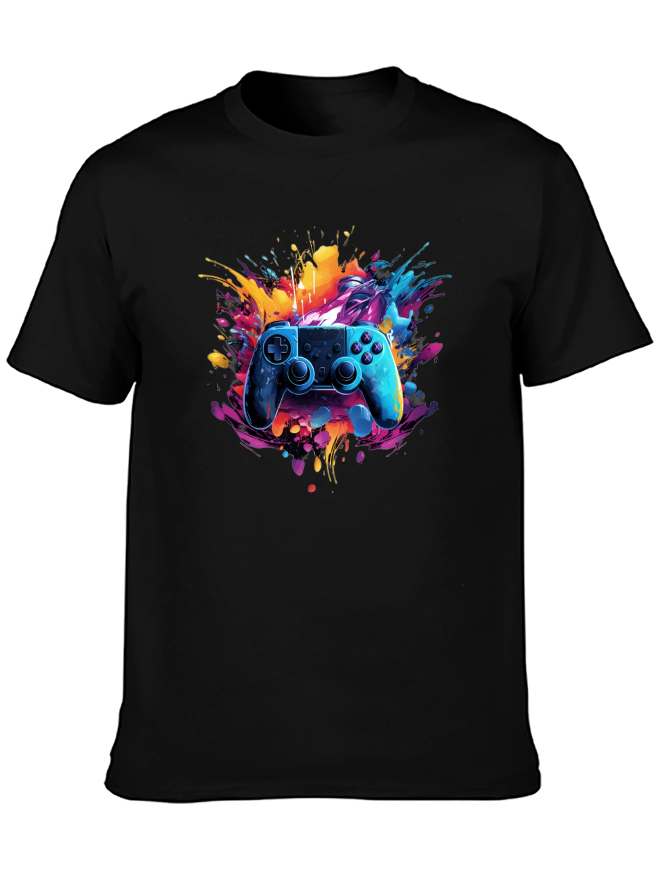 Vibrant Gamer T-Shirt - Joystick Design