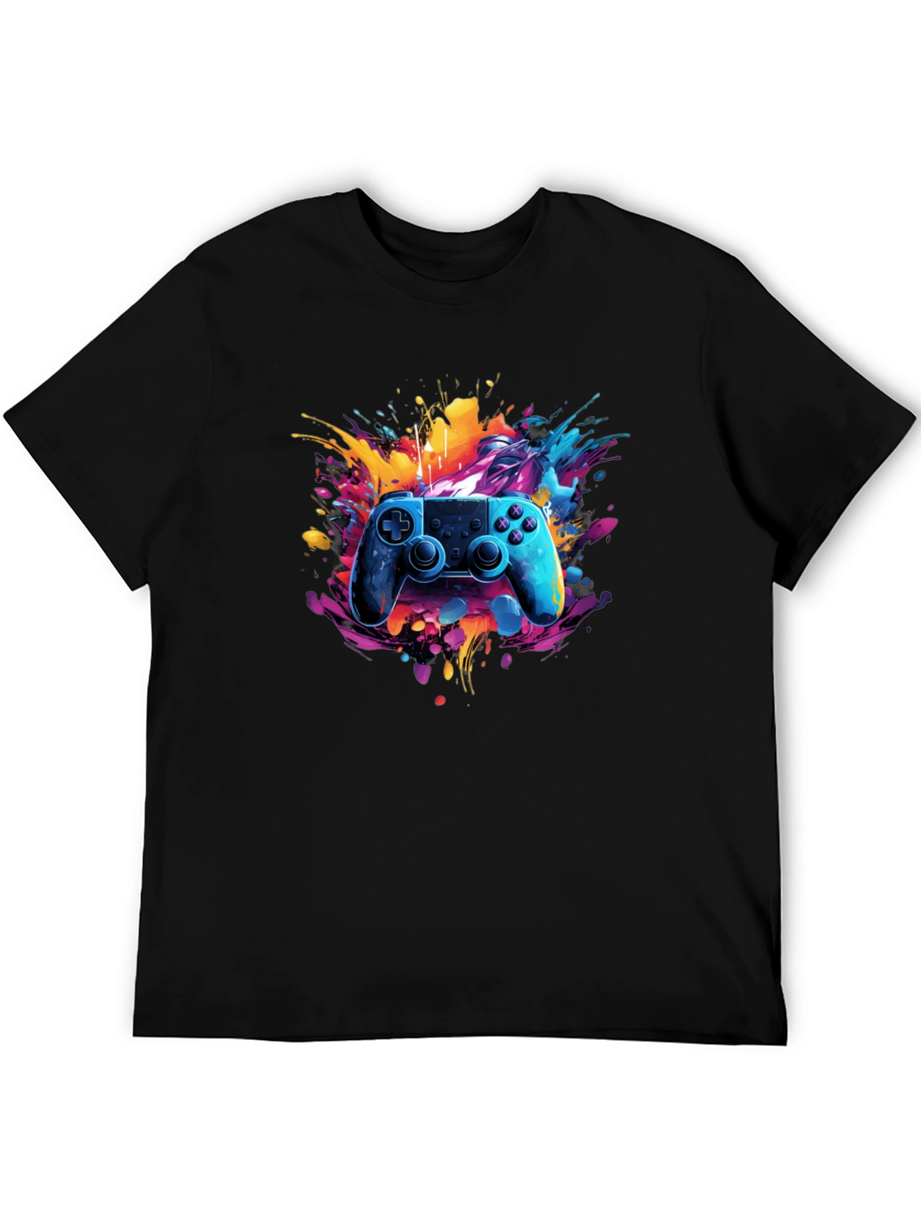 Vibrant Gamer T-Shirt - Joystick Design