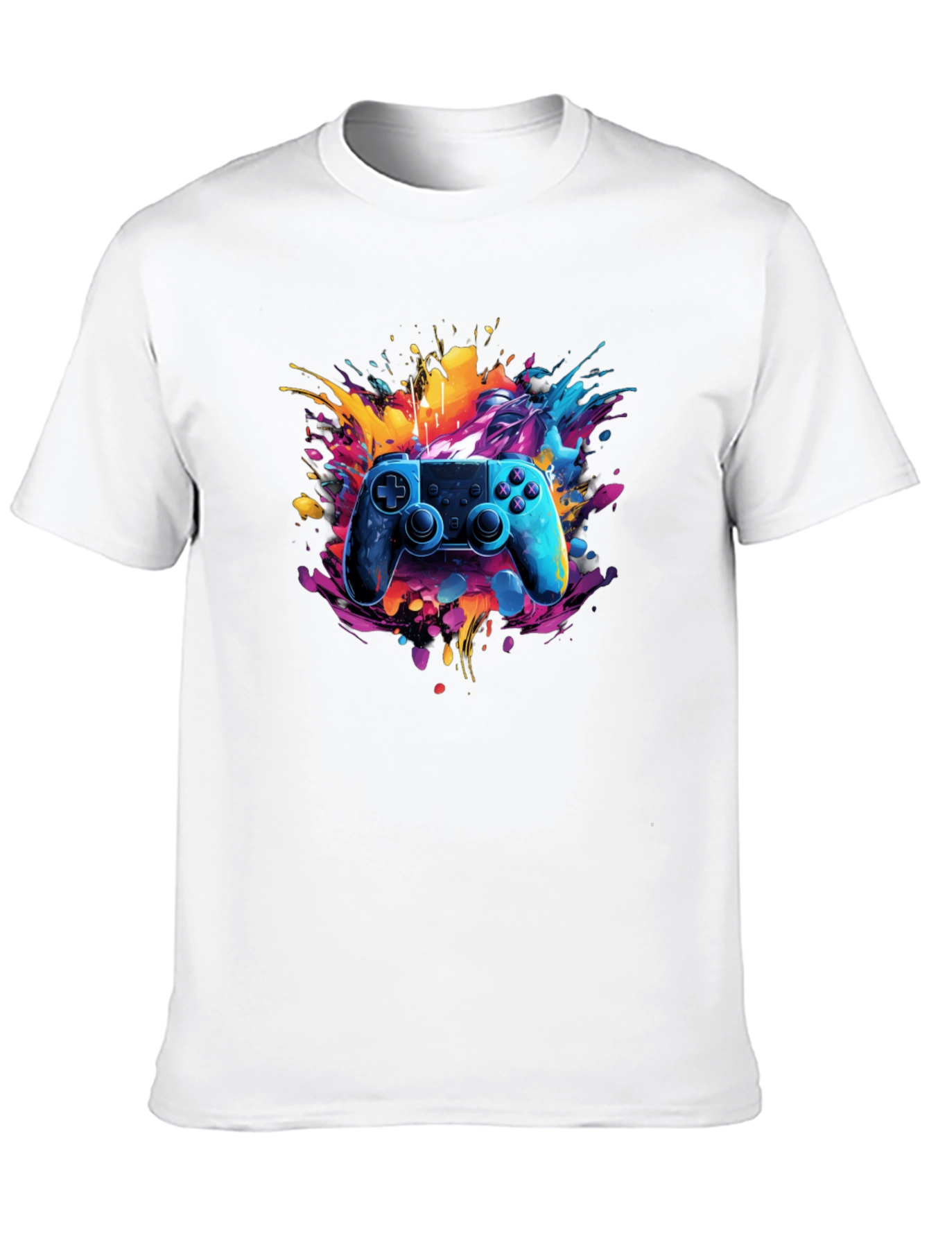 Vibrant Gamer T-Shirt - Joystick Design