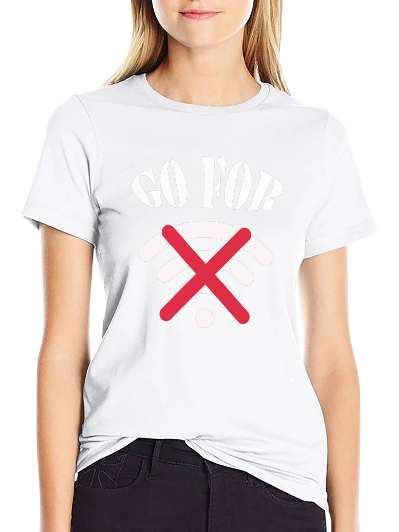 Go For It! Wi-Fi Graphic Tee - Black