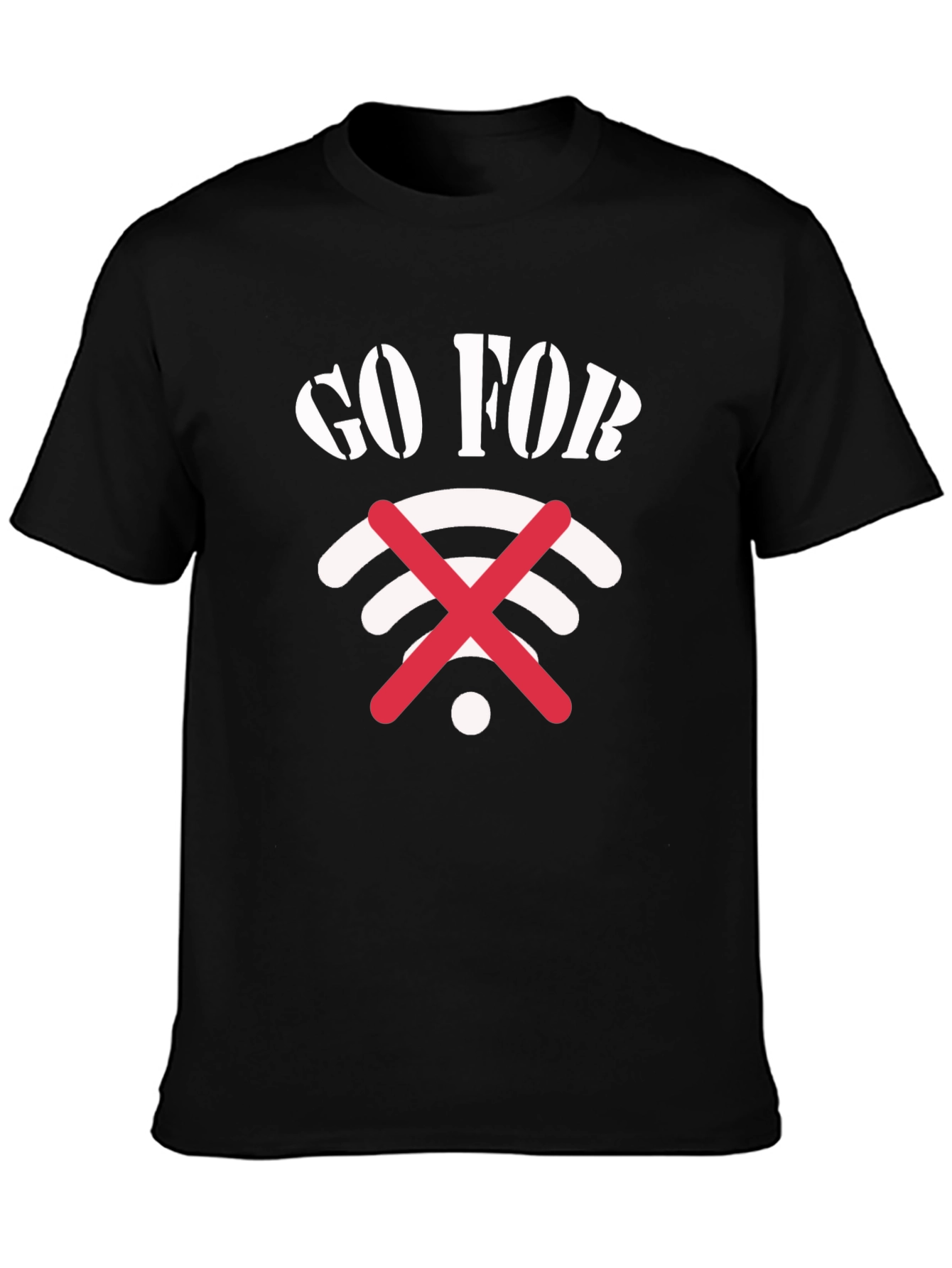 Go For It! Wi-Fi Graphic Tee - Black