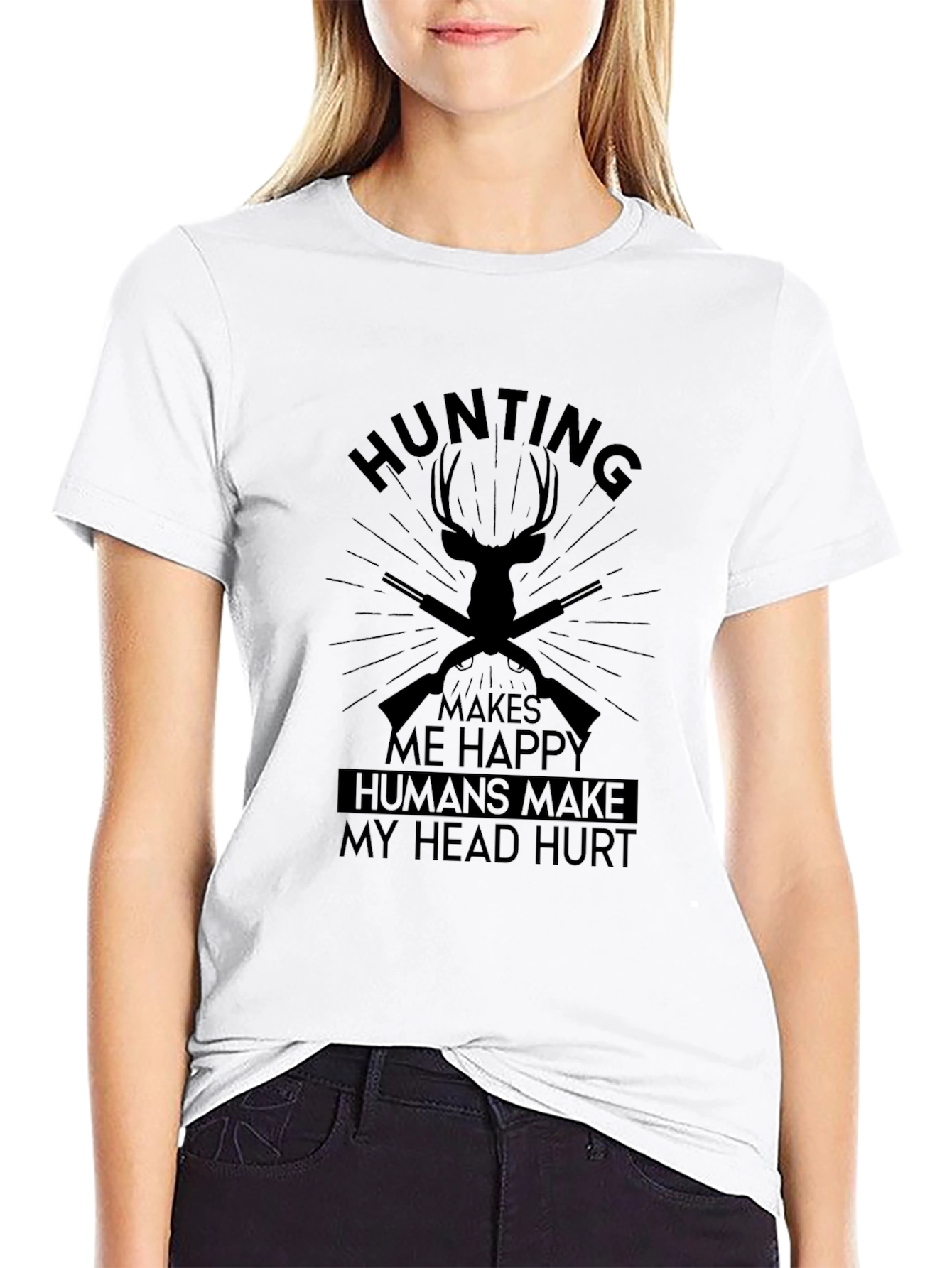 Hunting Makes Me Happy Graphic Tee