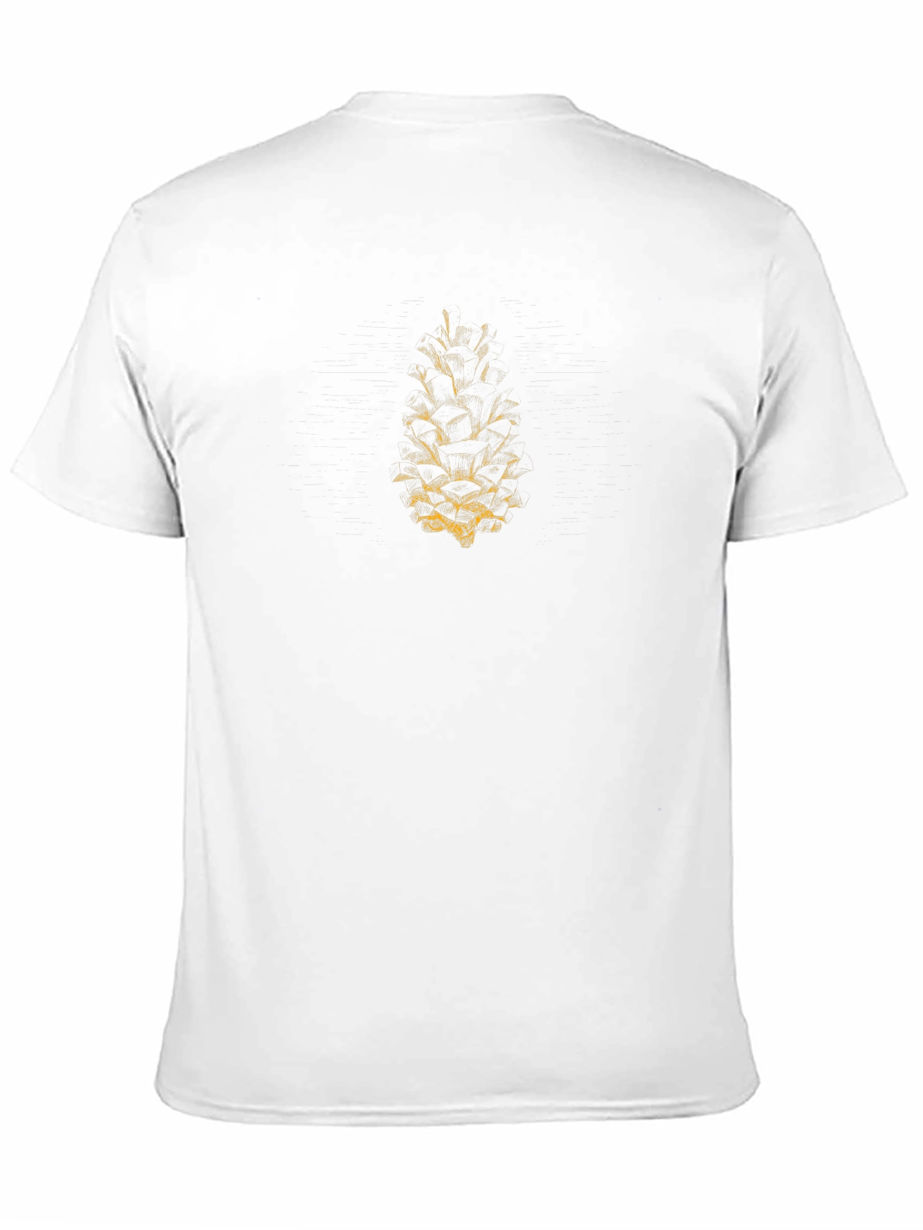 Pinecone Graphic Print Black T-Shirt