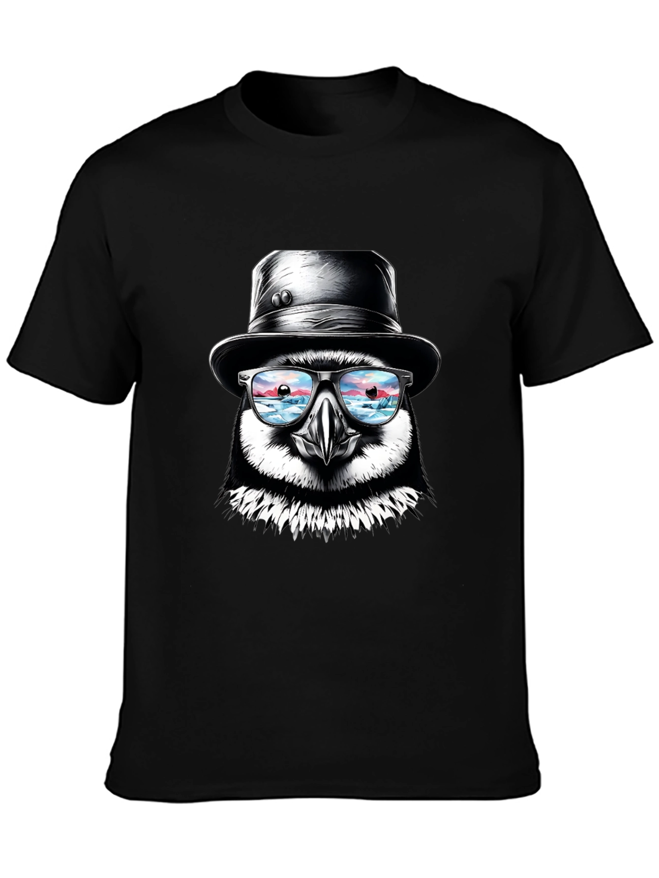 Puffin with Hat and Glasses T-Shirt