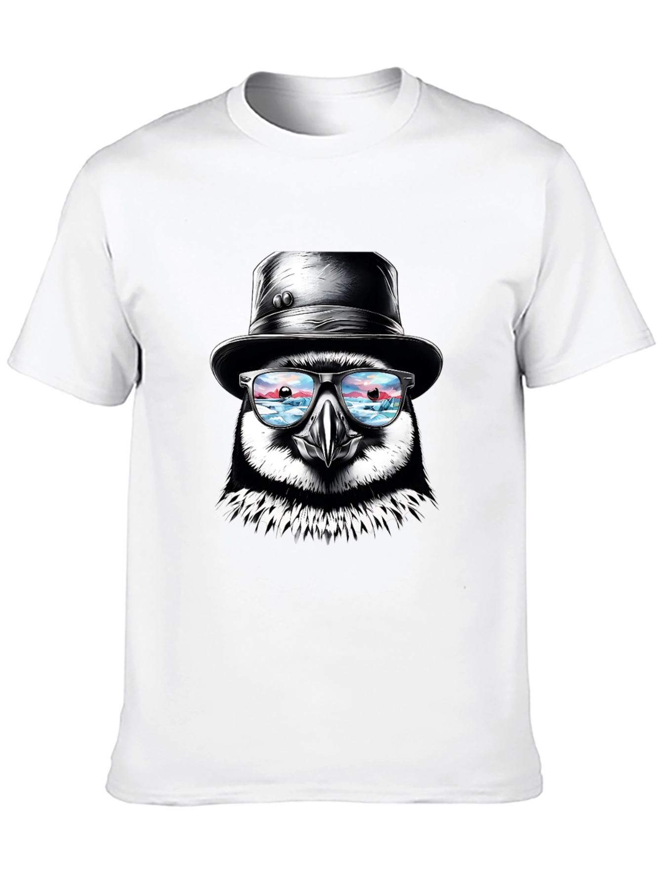Puffin with Hat and Glasses T-Shirt