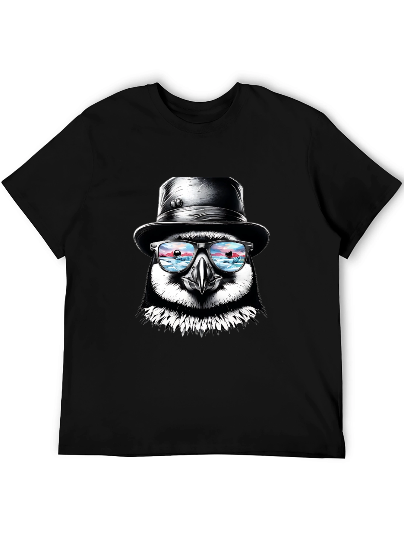 Puffin with Hat and Glasses T-Shirt