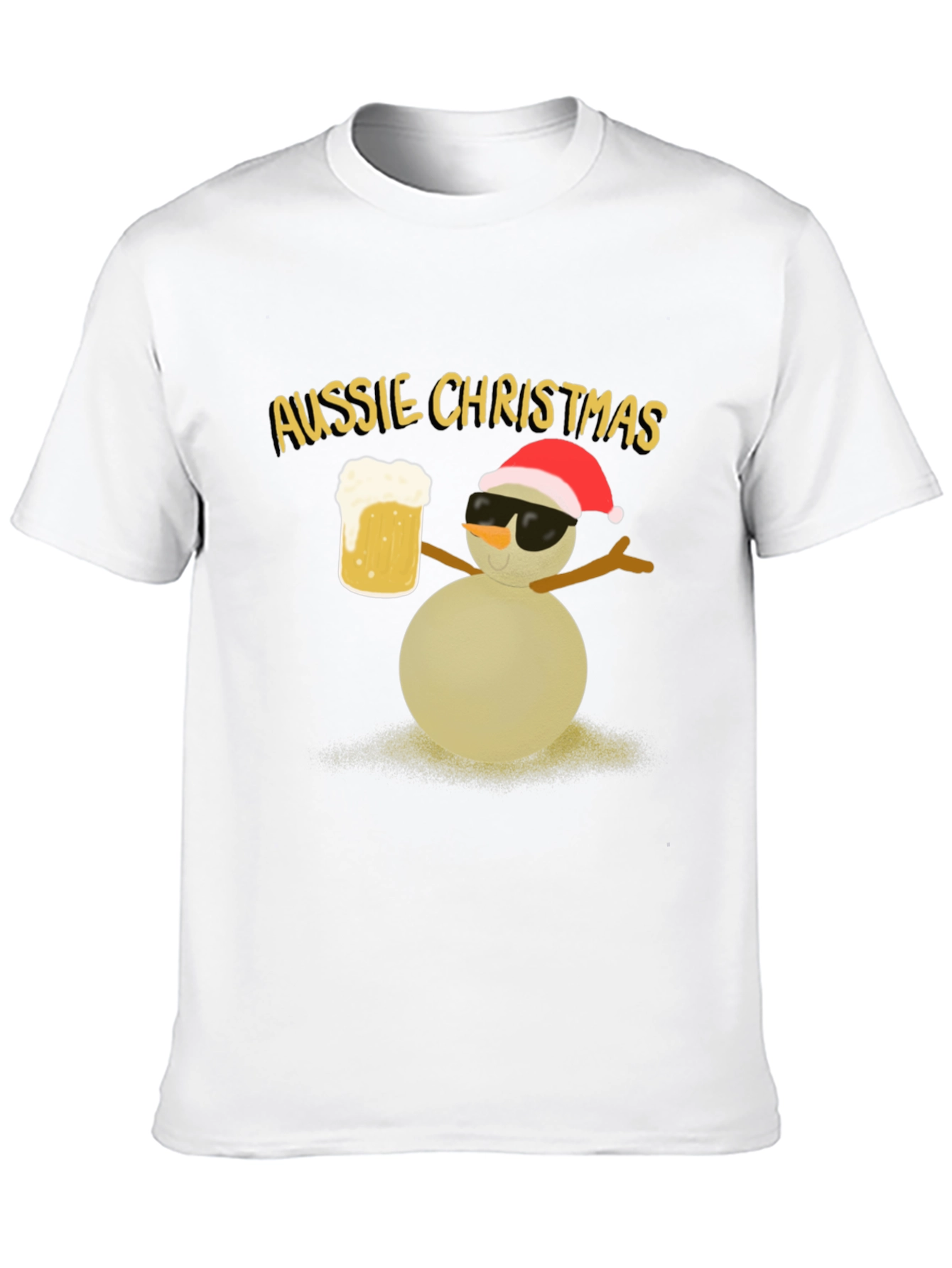Aussie Christmas Snowman Graphic Tee