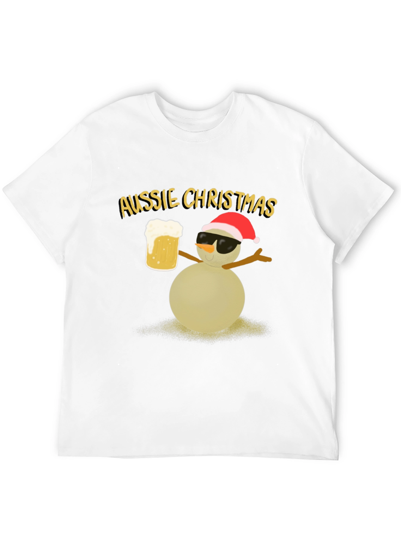 Aussie Christmas Snowman Graphic Tee