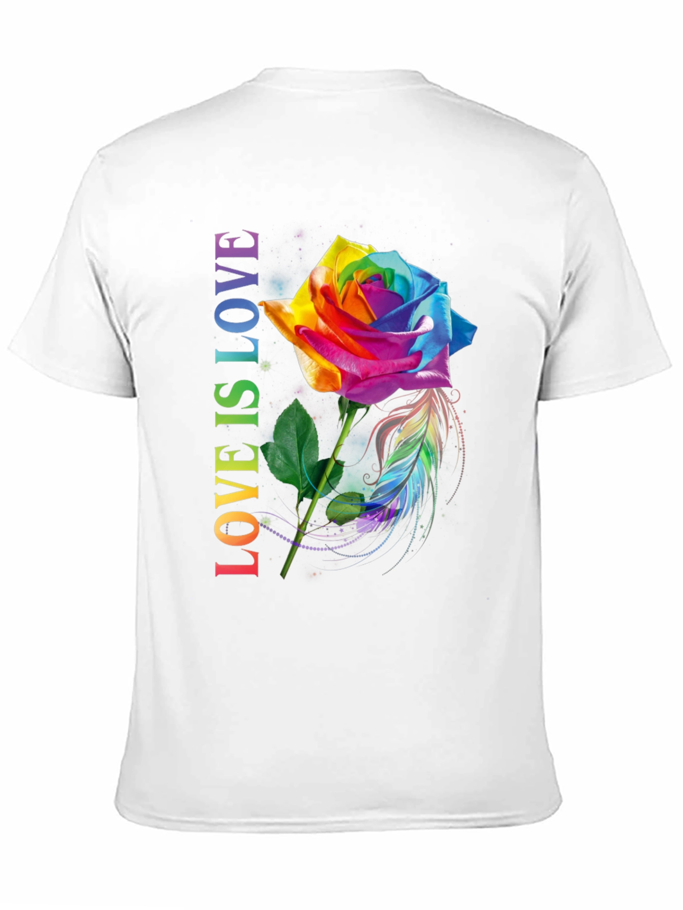 Love is Love Rainbow Rose T-Shirt
