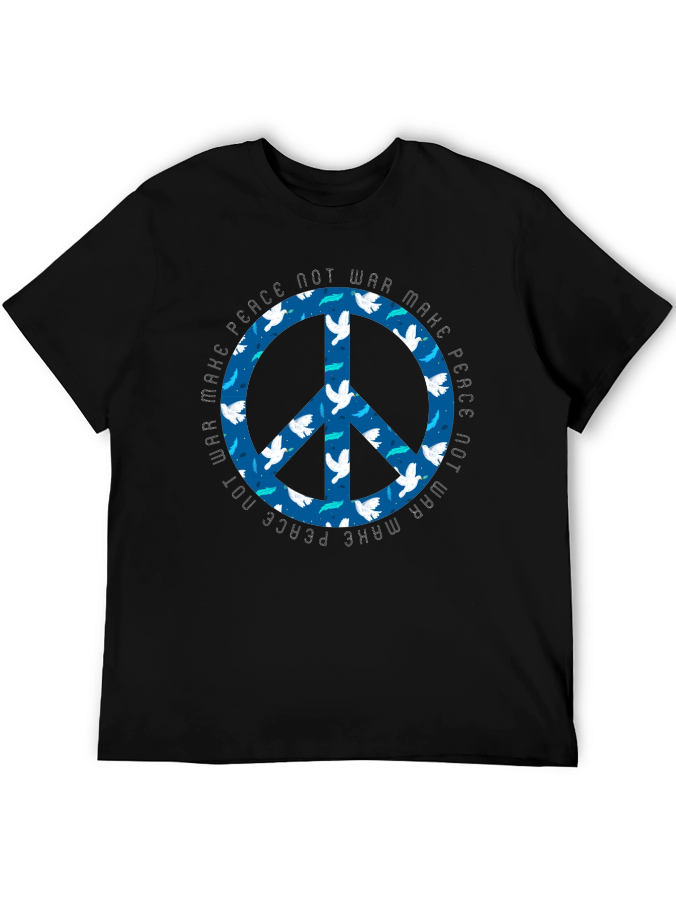 Make Peace Not War Dove Peace Sign T-Shirt
