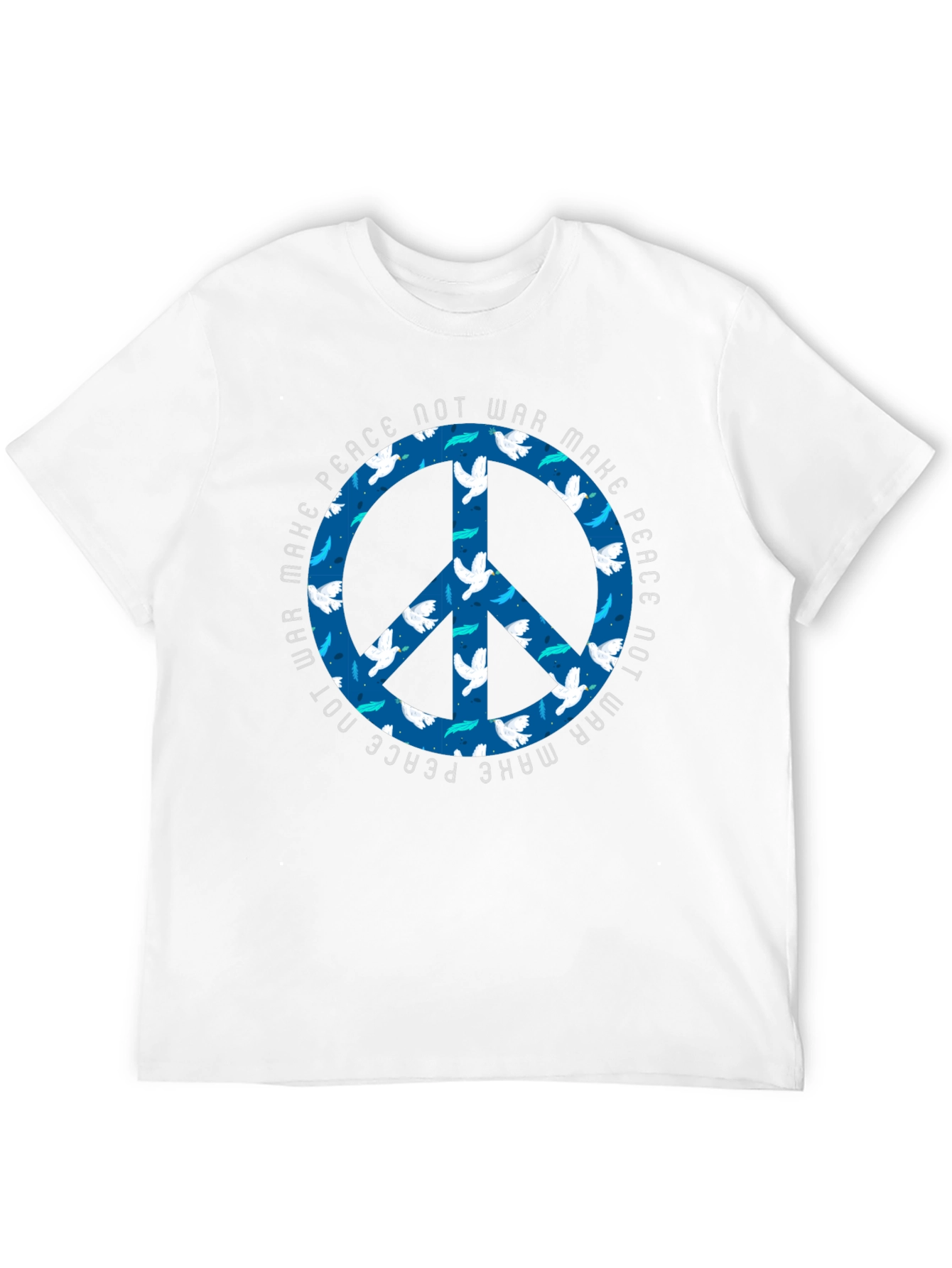 Make Peace Not War Dove Peace Sign T-Shirt
