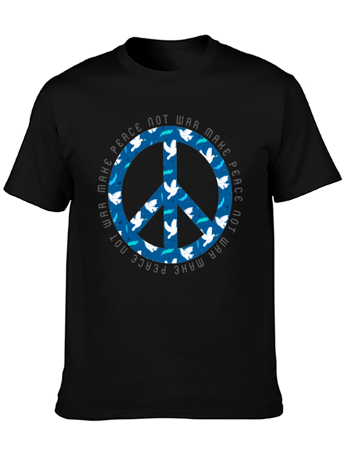 Make Peace Not War Dove Peace Sign T-Shirt