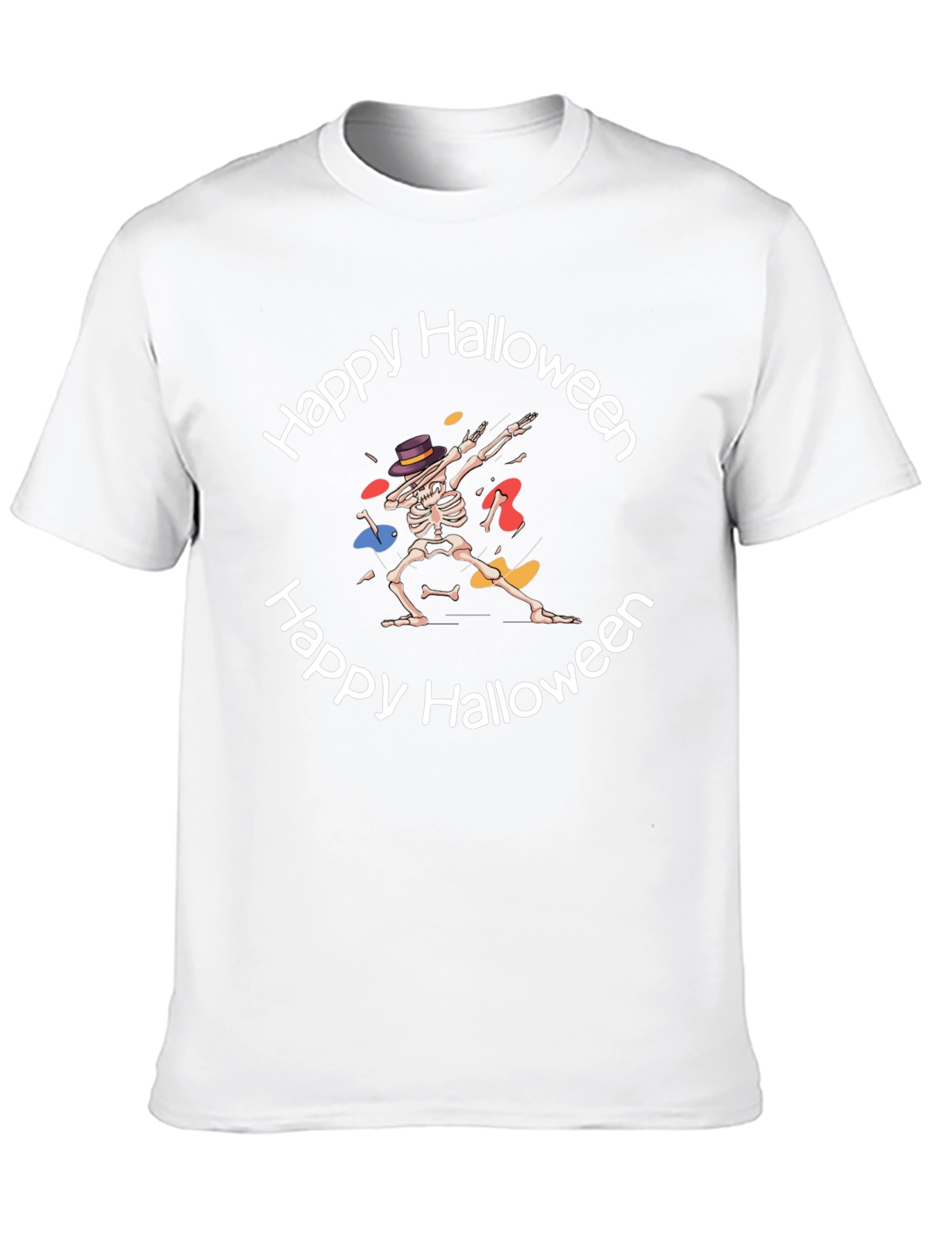 Happy Halloween Skeleton Dab T-Shirt