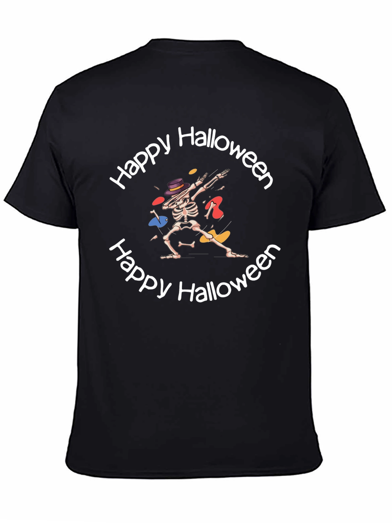 Happy Halloween Skeleton Dab T-Shirt
