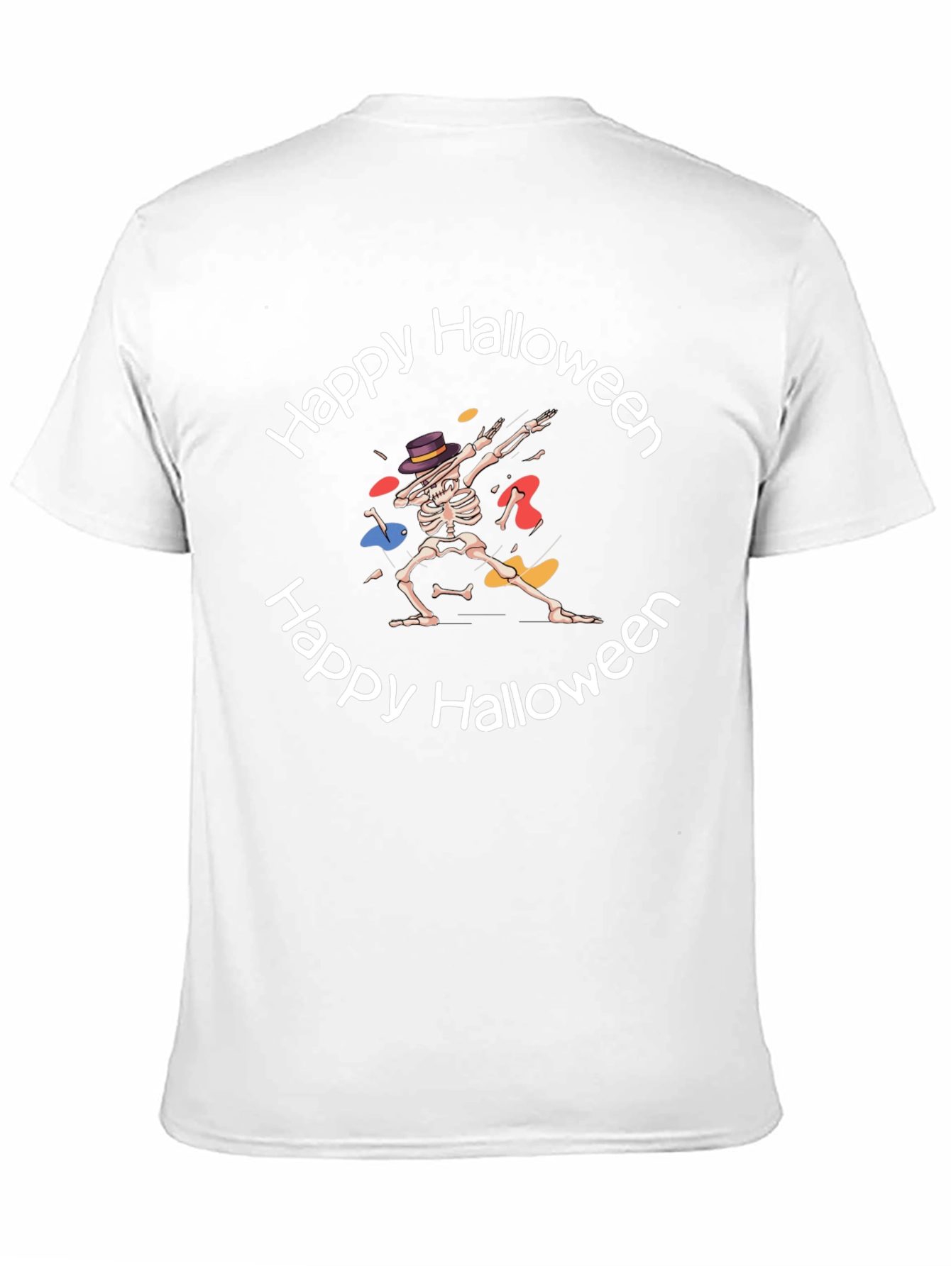 Happy Halloween Skeleton Dab T-Shirt
