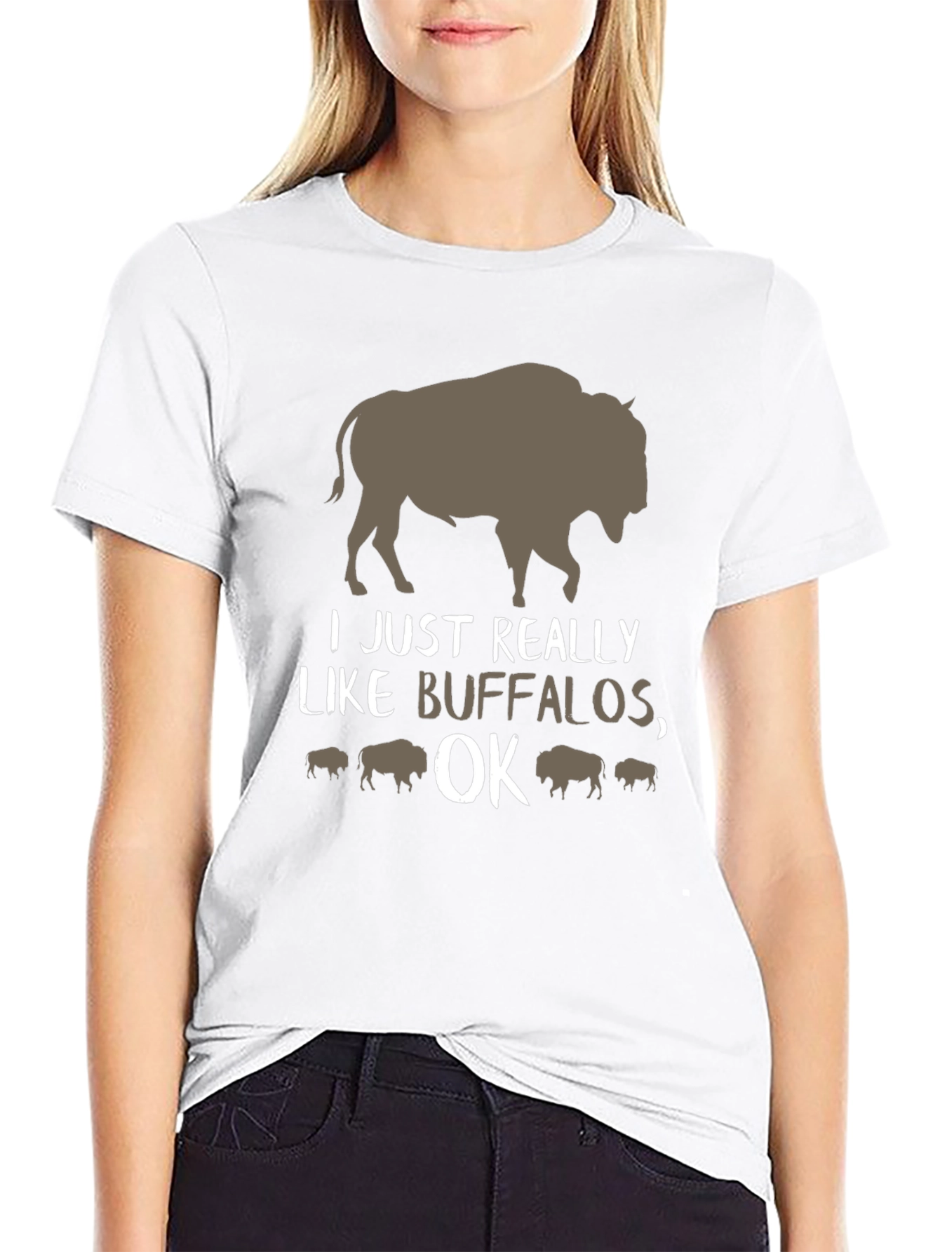 I Just Really Like Buffalos OK T-Shirt