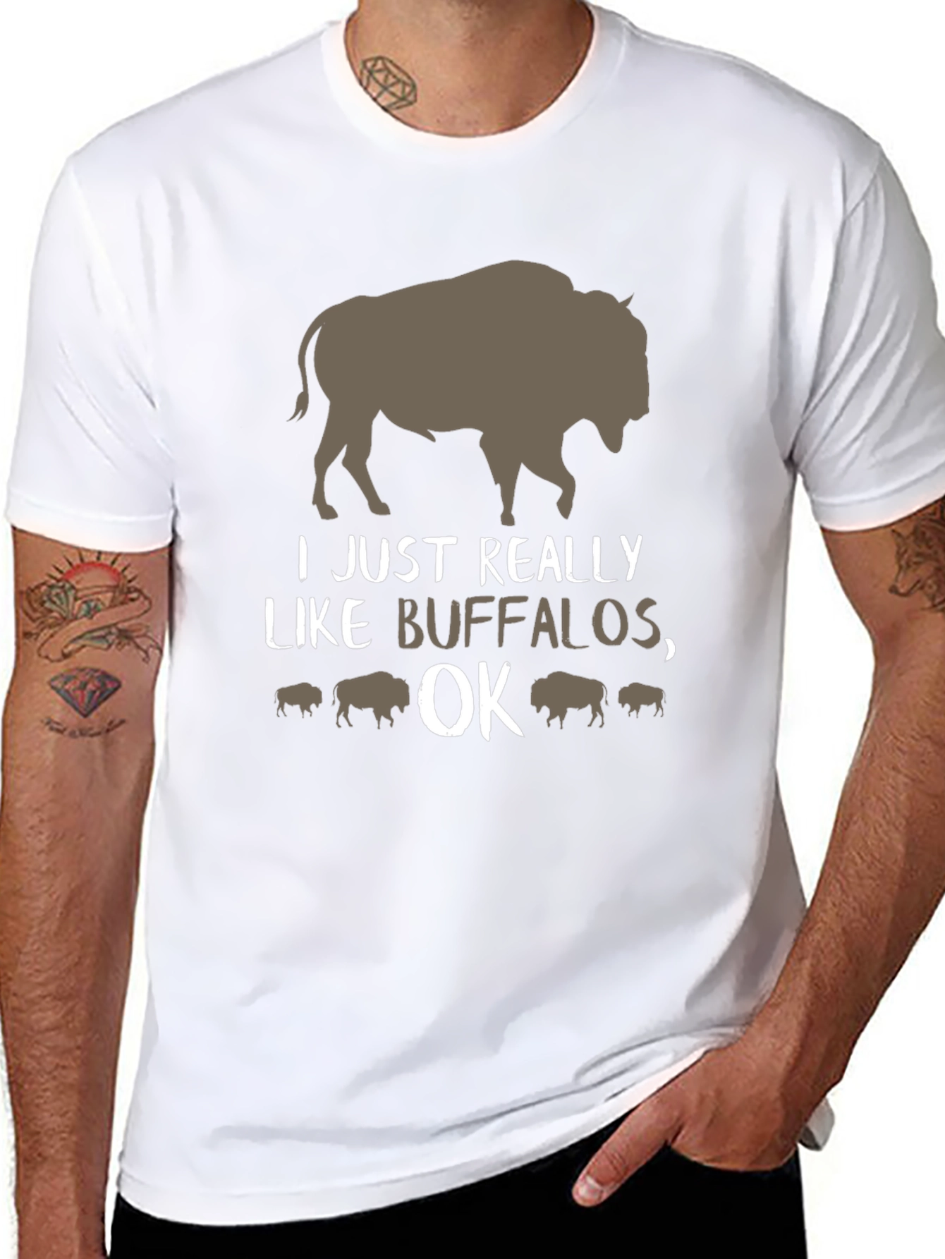I Just Really Like Buffalos OK T-Shirt