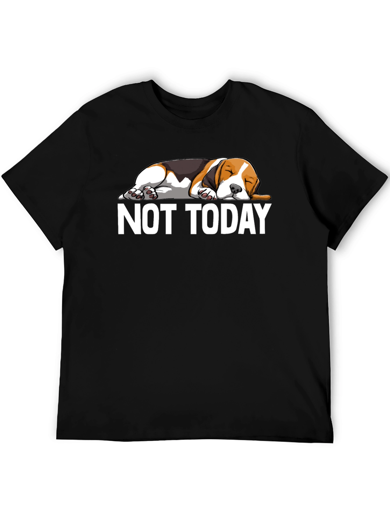 Not Today Lazy Dog Graphic T-Shirt
