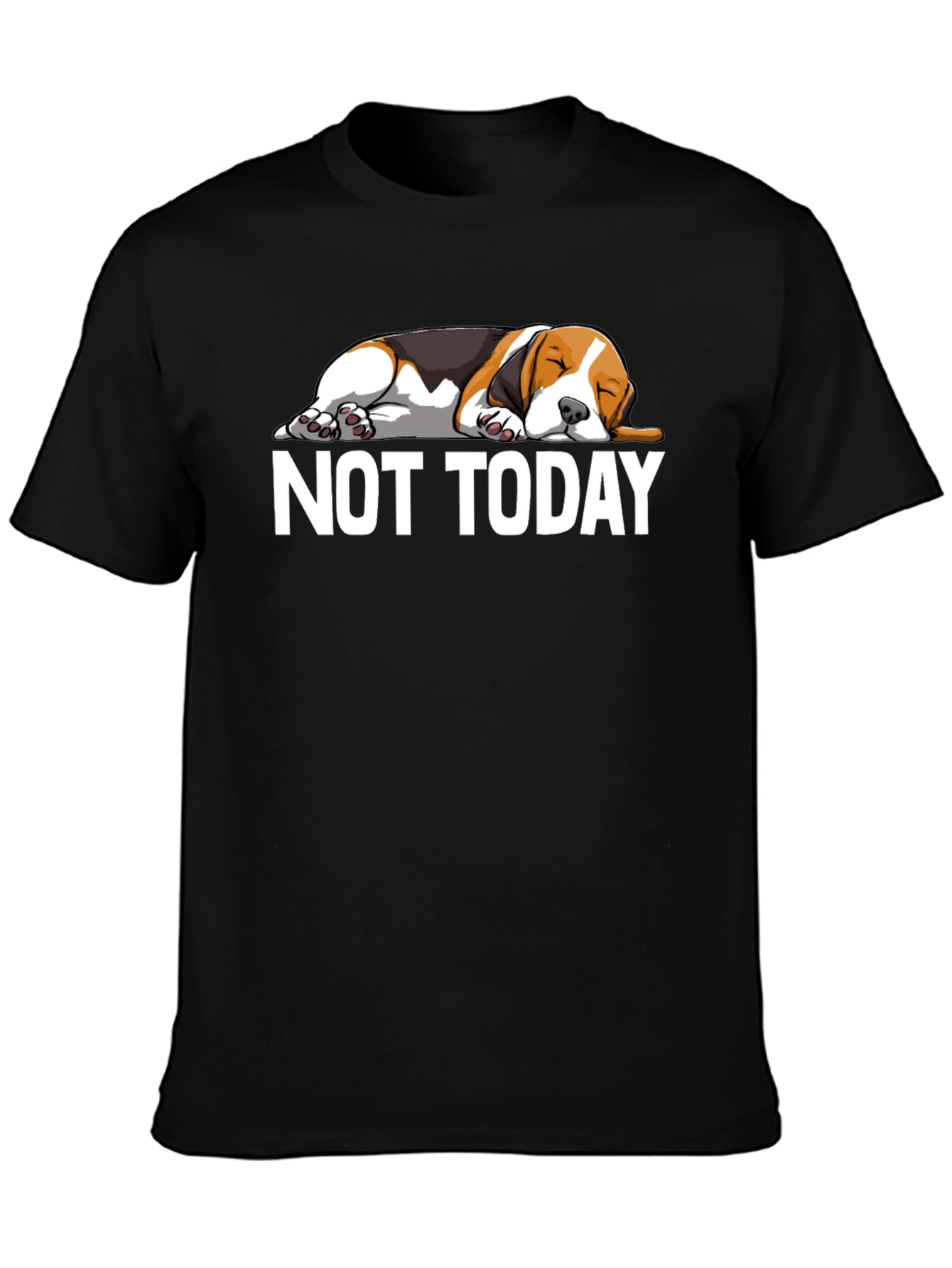 Not Today Lazy Dog Graphic T-Shirt