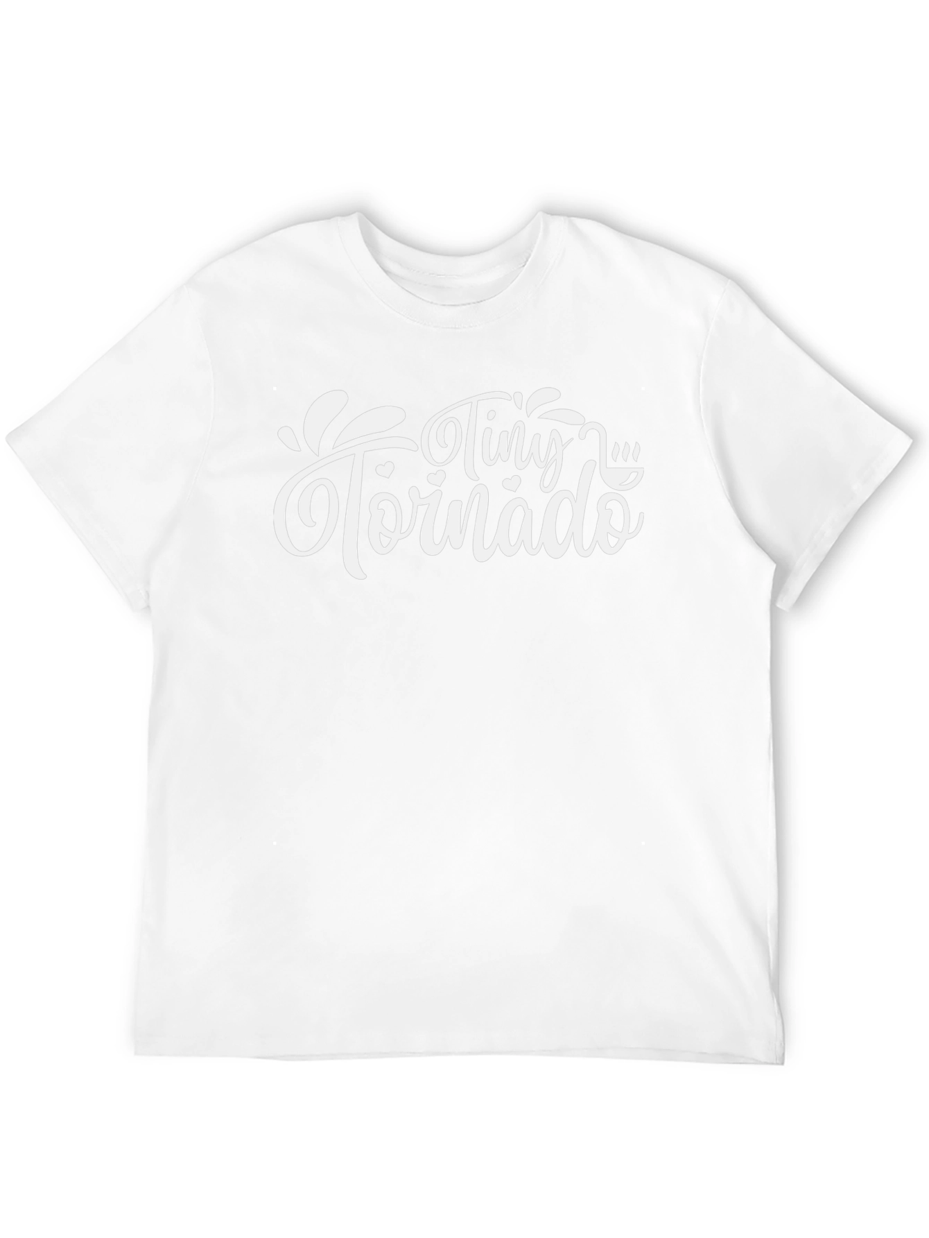 Tiny Tornado Black Cotton Graphic T-Shirt
