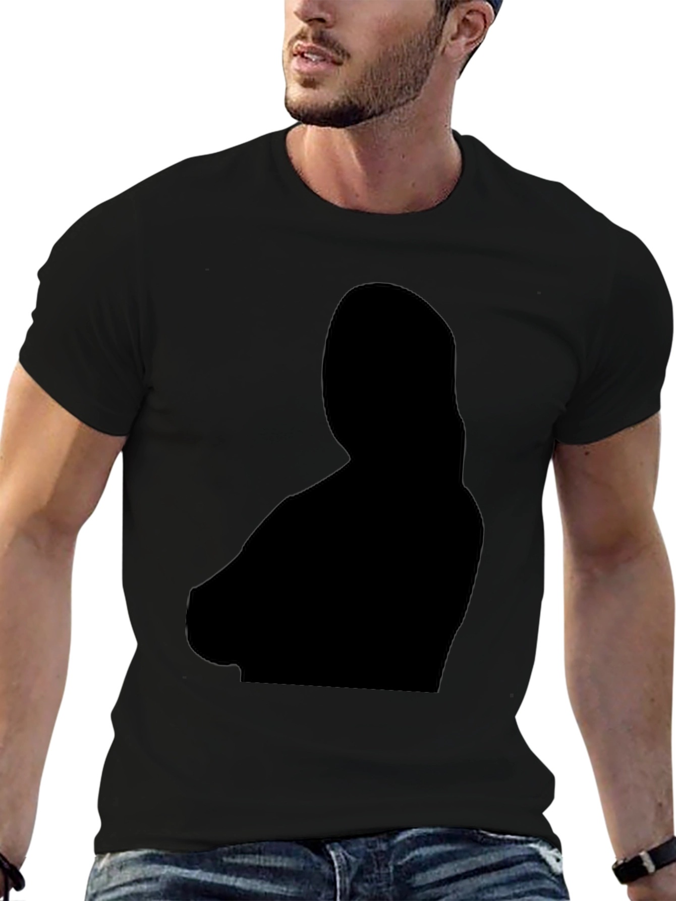 Stylish Black Silhouette T-Shirt
