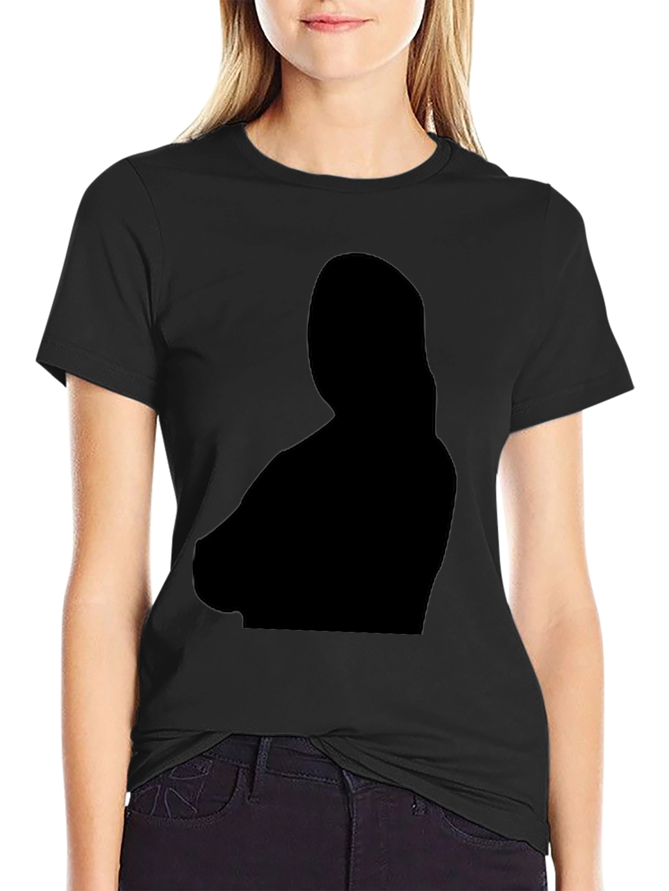 Stylish Black Silhouette T-Shirt
