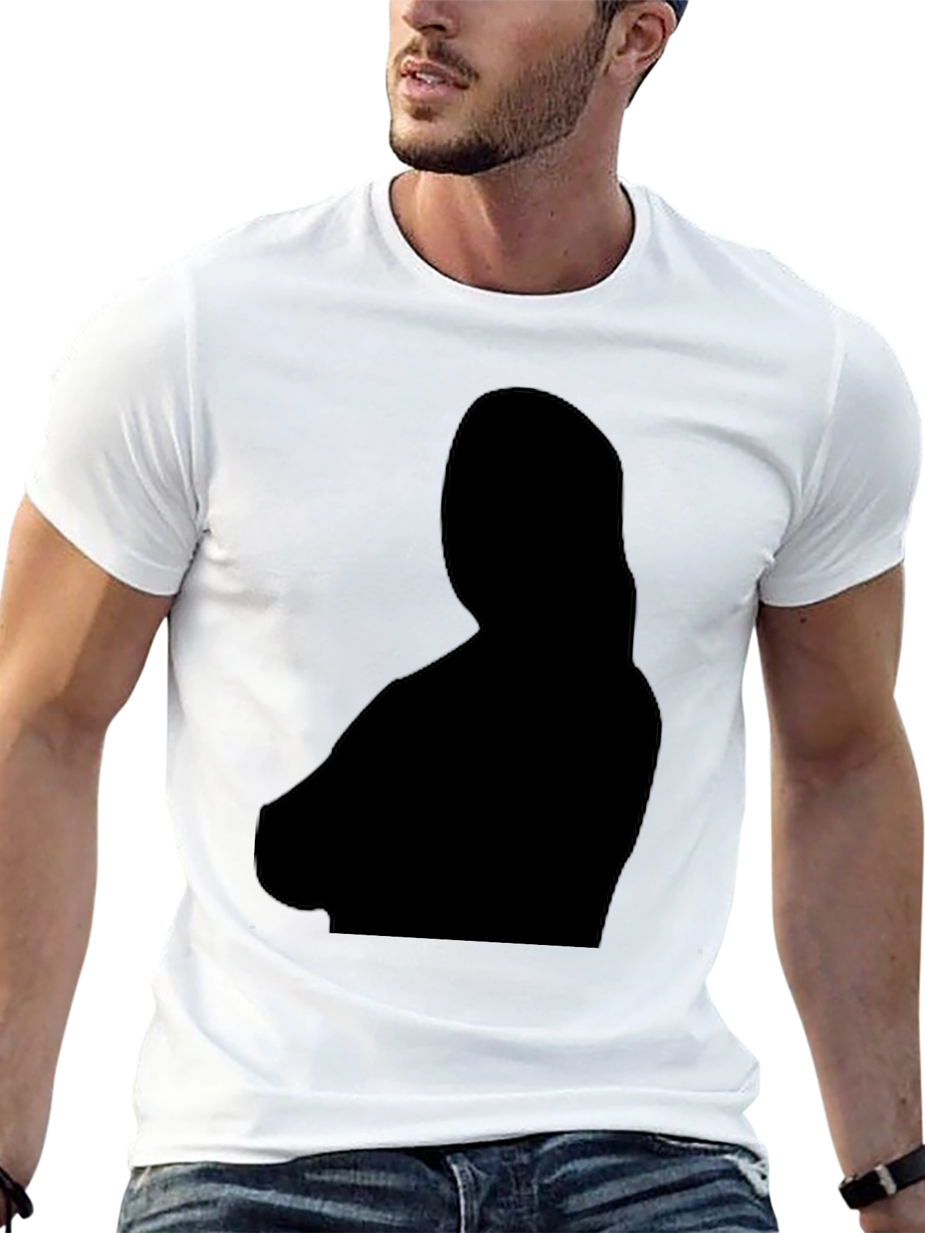 Stylish Black Silhouette T-Shirt