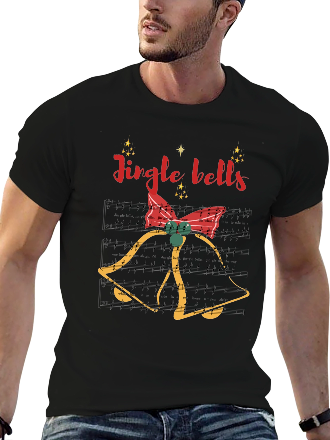 Jingle Bells Holiday T-Shirt - Festive Christmas Apparel