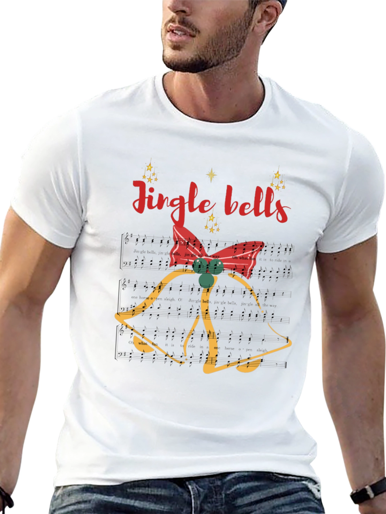 Jingle Bells Holiday T-Shirt - Festive Christmas Apparel